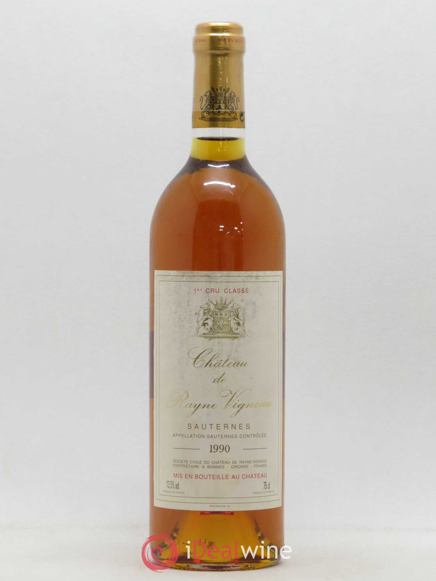 Château de Rayne Vigneau 1er Grand Cru Classé 1990 - Lotto di 1 bottiglia - 0