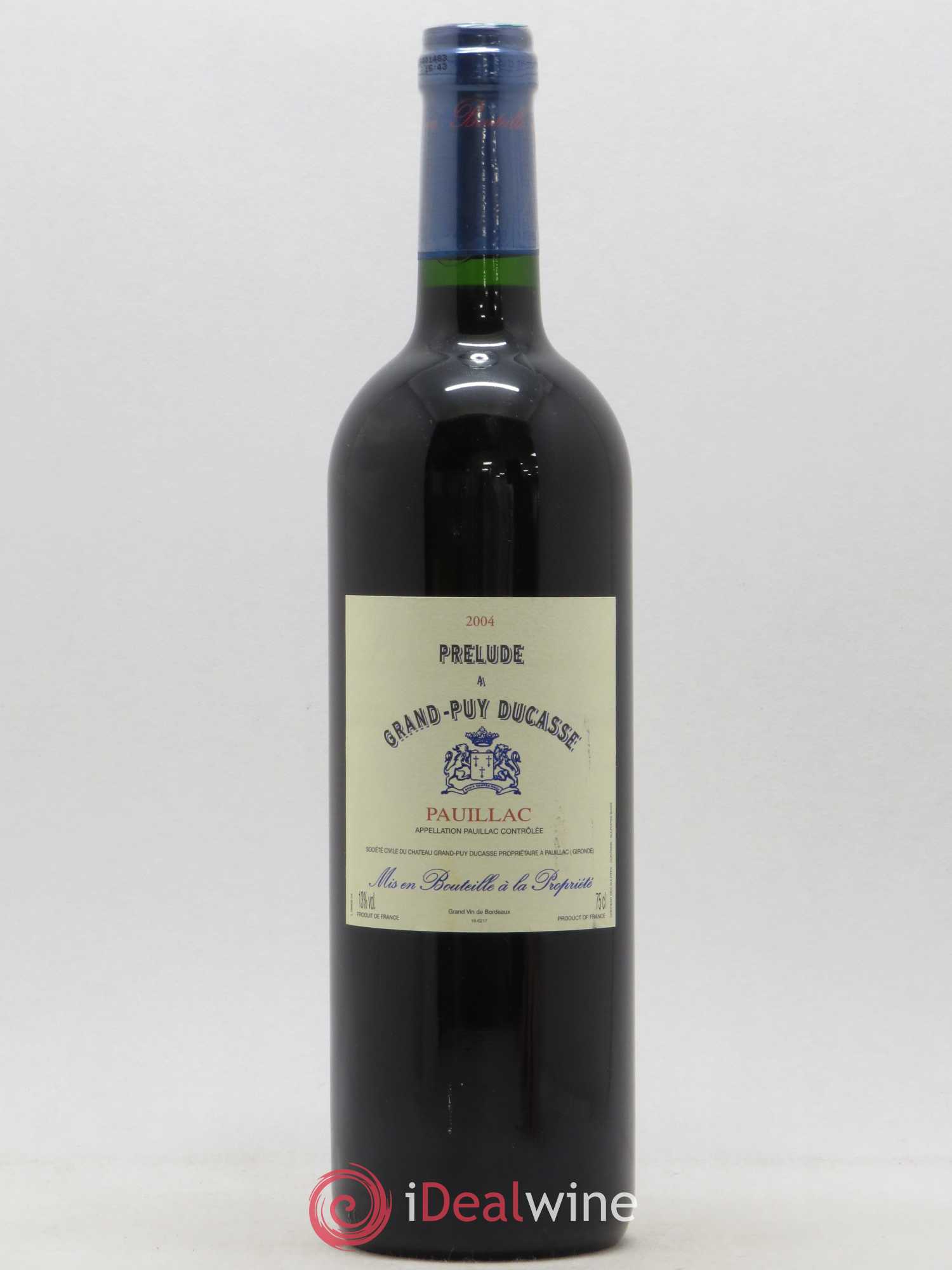 Prélude à Grand Puy Ducasse Second Vin 2004 - Lot de 1 bouteille - 0