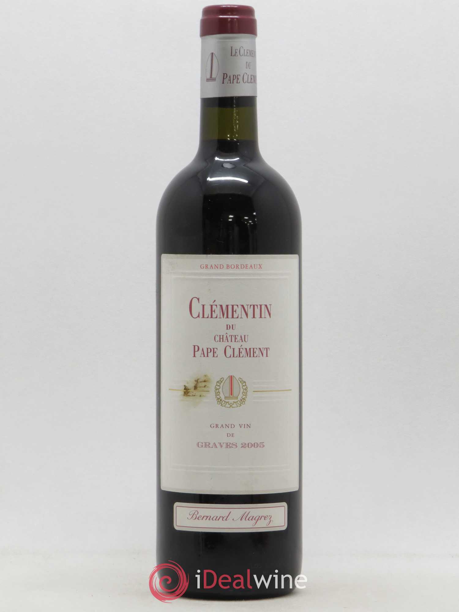 Le Clémentin de Pape Clément Second Vin 2005 - Lot de 1 bouteille - 0
