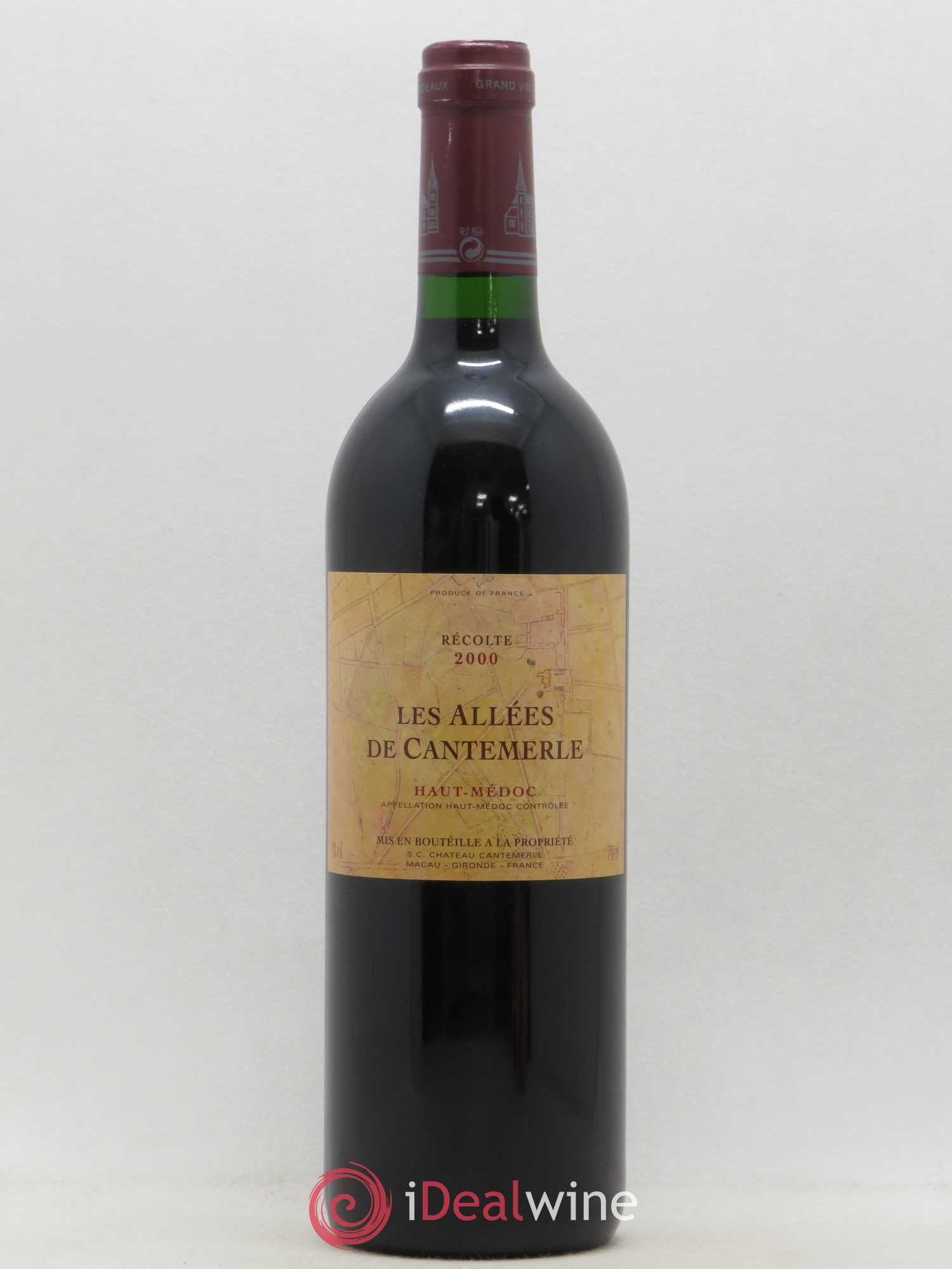 Allées de Cantemerle Second Vin 2000 - Lot de 1 bouteille - 0