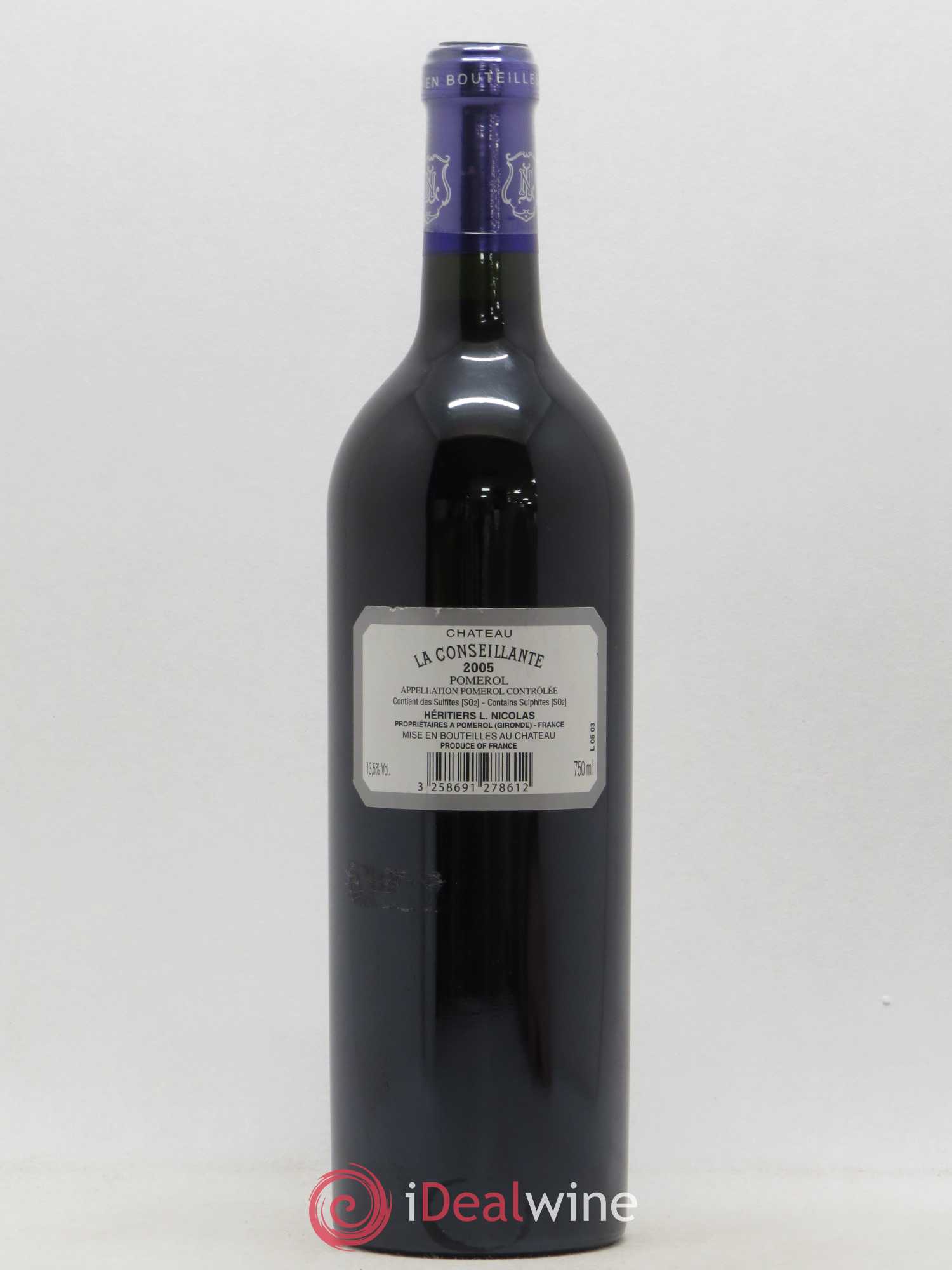 Château la Conseillante 2005 - Lot de 1 bouteille - 1
