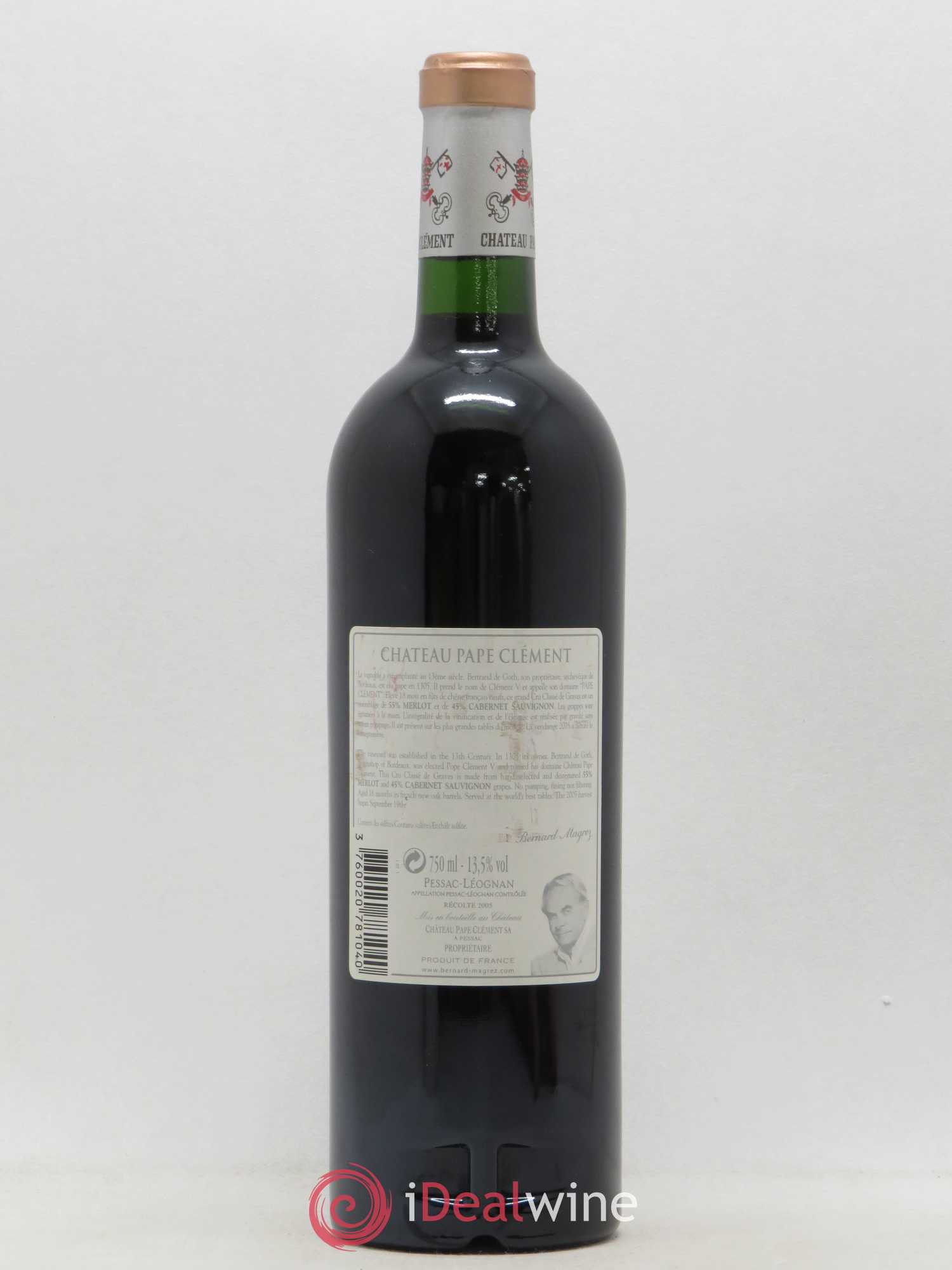 Château Pape Clément Cru Classé de Graves 2005 - Lot de 1 bouteille - 1