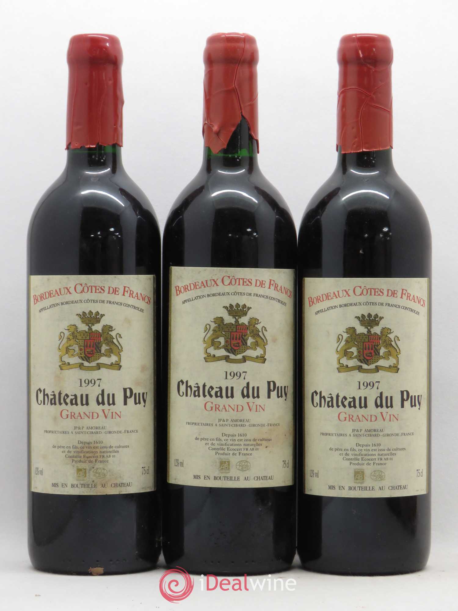 Château Le Puy 1997 - Lot de 3 bouteilles - 0