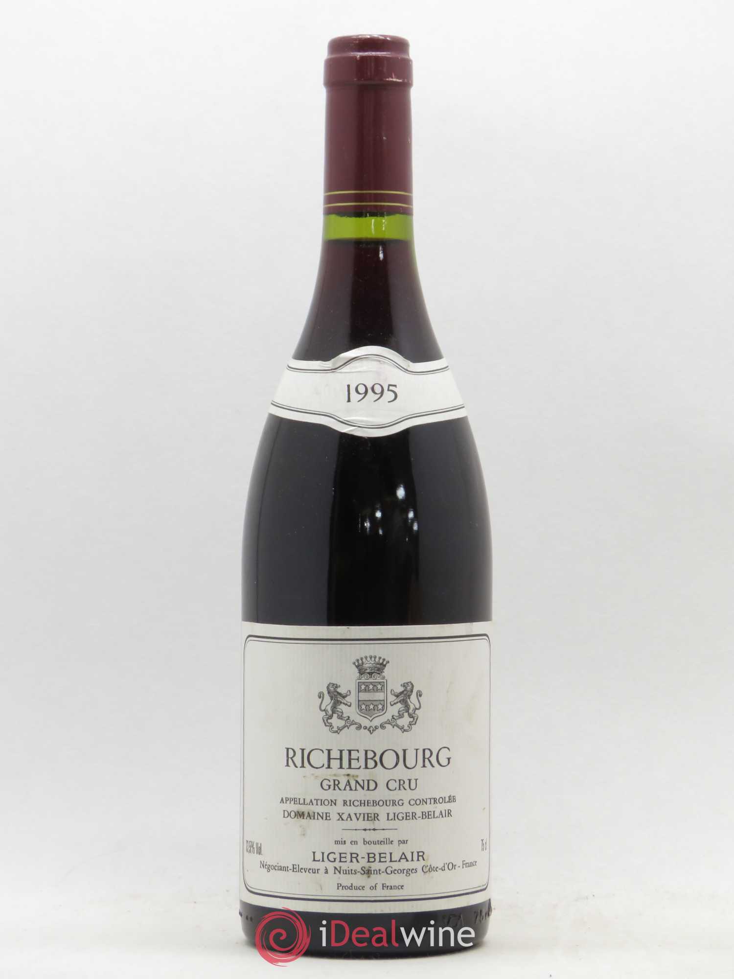 Richebourg Grand Cru Domaine Liger-Belair 1995 - Posten von 1 Flasche - 0