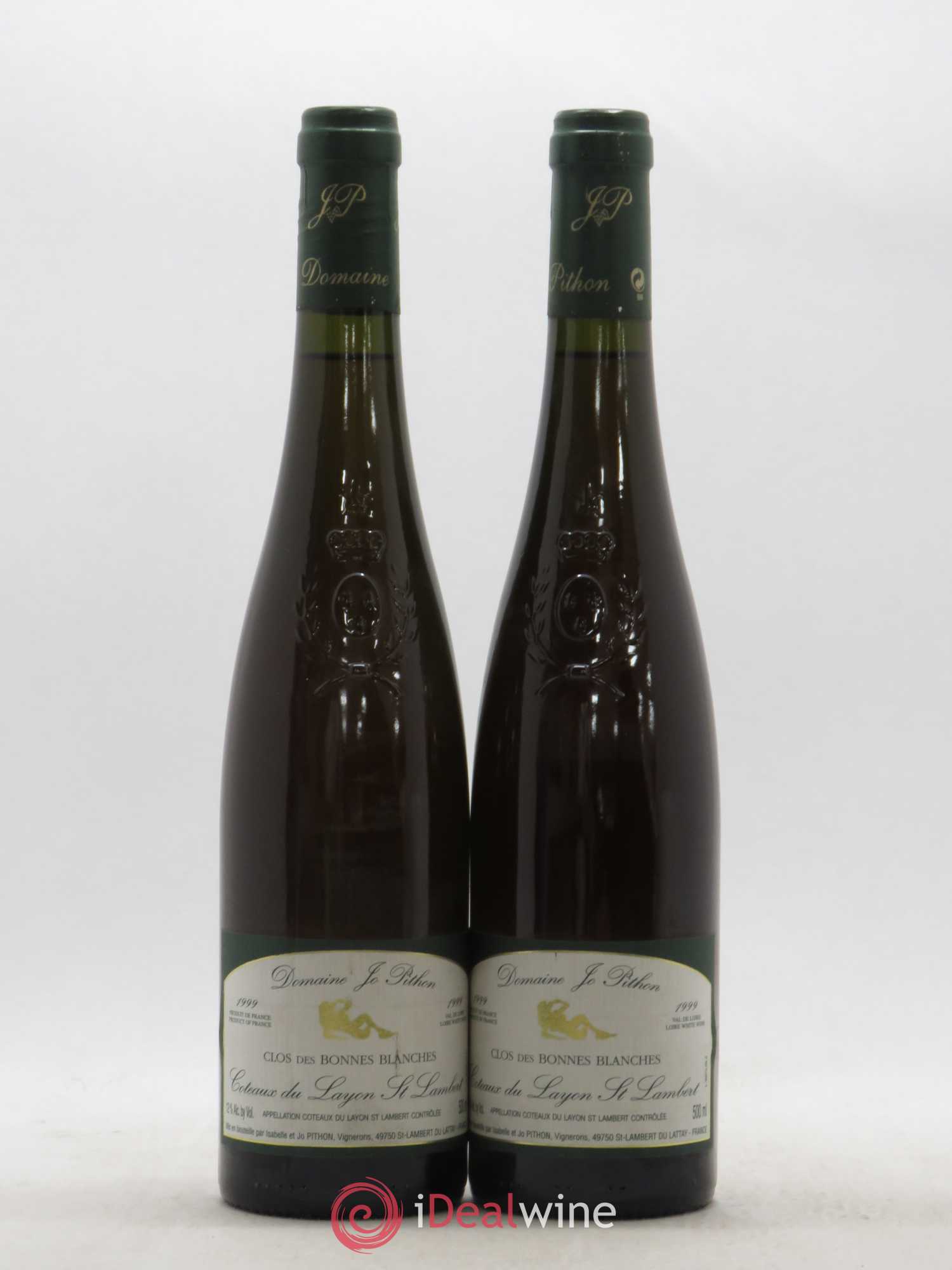 Coteaux du Layon Saint-Lambert Ambroisie Clos des Bonnes Blanches Jo Pithon (Domaine) 1999 - Lotto di 2 bottiglie - 0
