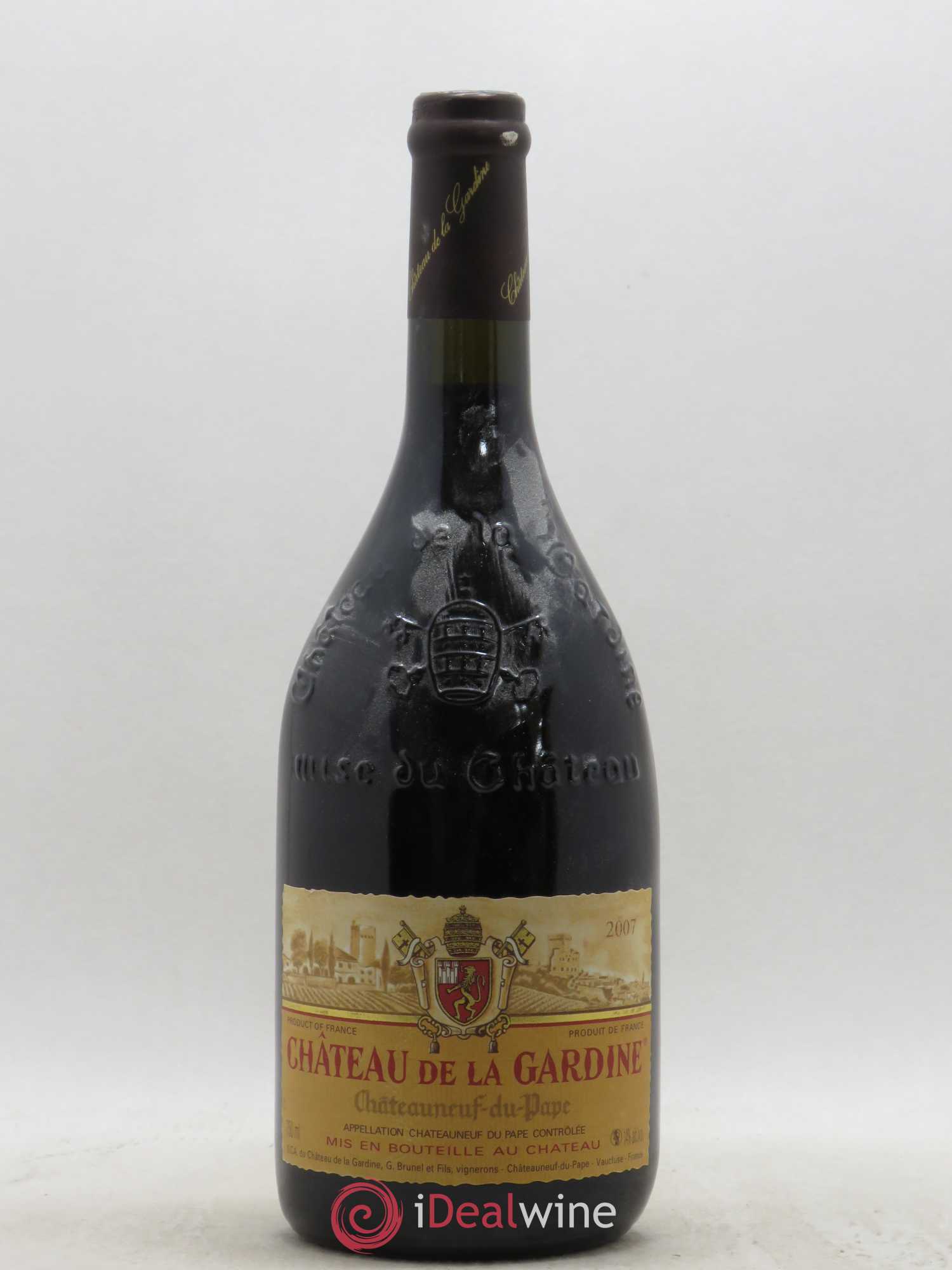 Châteauneuf-du-Pape Château de La Gardine Famille Brunel 2007 - Lot de 1 bouteille - 0