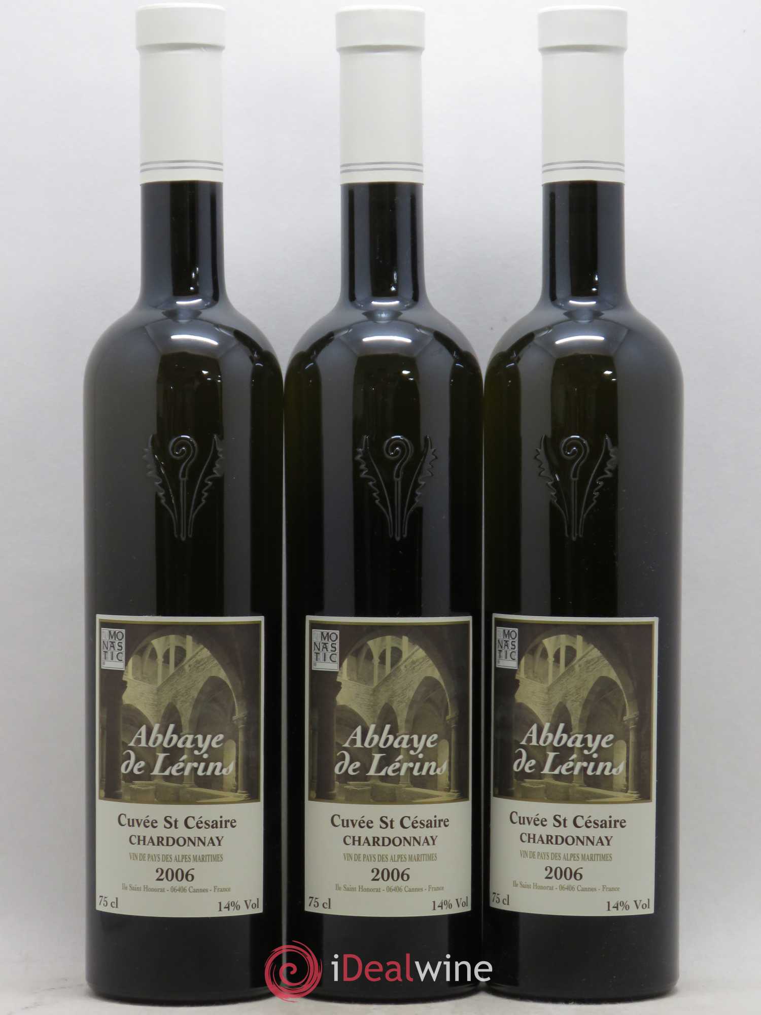 Divers VDP Alpes Maritimes Chardonnay Saint Césaire Abbaye de Lérins 2006 - Posten von 3 Flaschen - 0