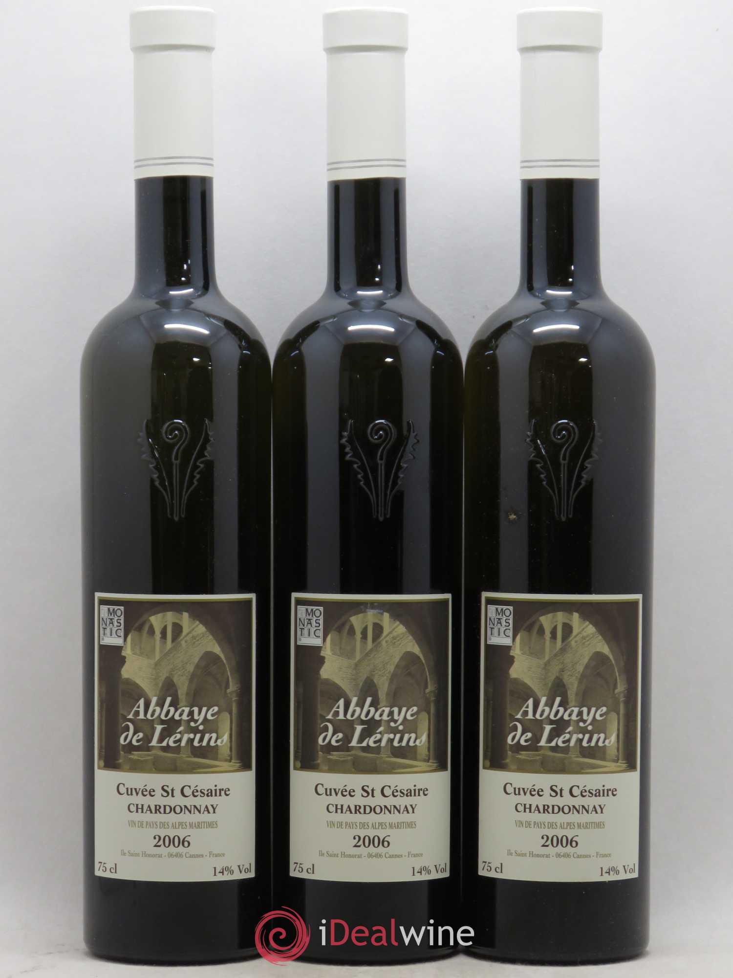 Divers VDP Alpes Maritimes Chardonnay Saint Césaire Abbaye de Lérins 2006 - Posten von 3 Flaschen - 0