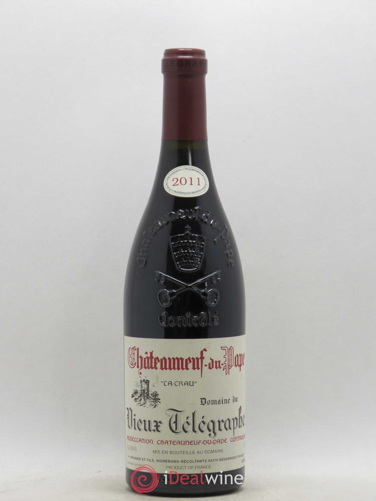 Châteauneuf-du-Pape Vieux Télégraphe (Domaine du) Vignobles Brunier 2011 - Lot de 1 bouteille - 0