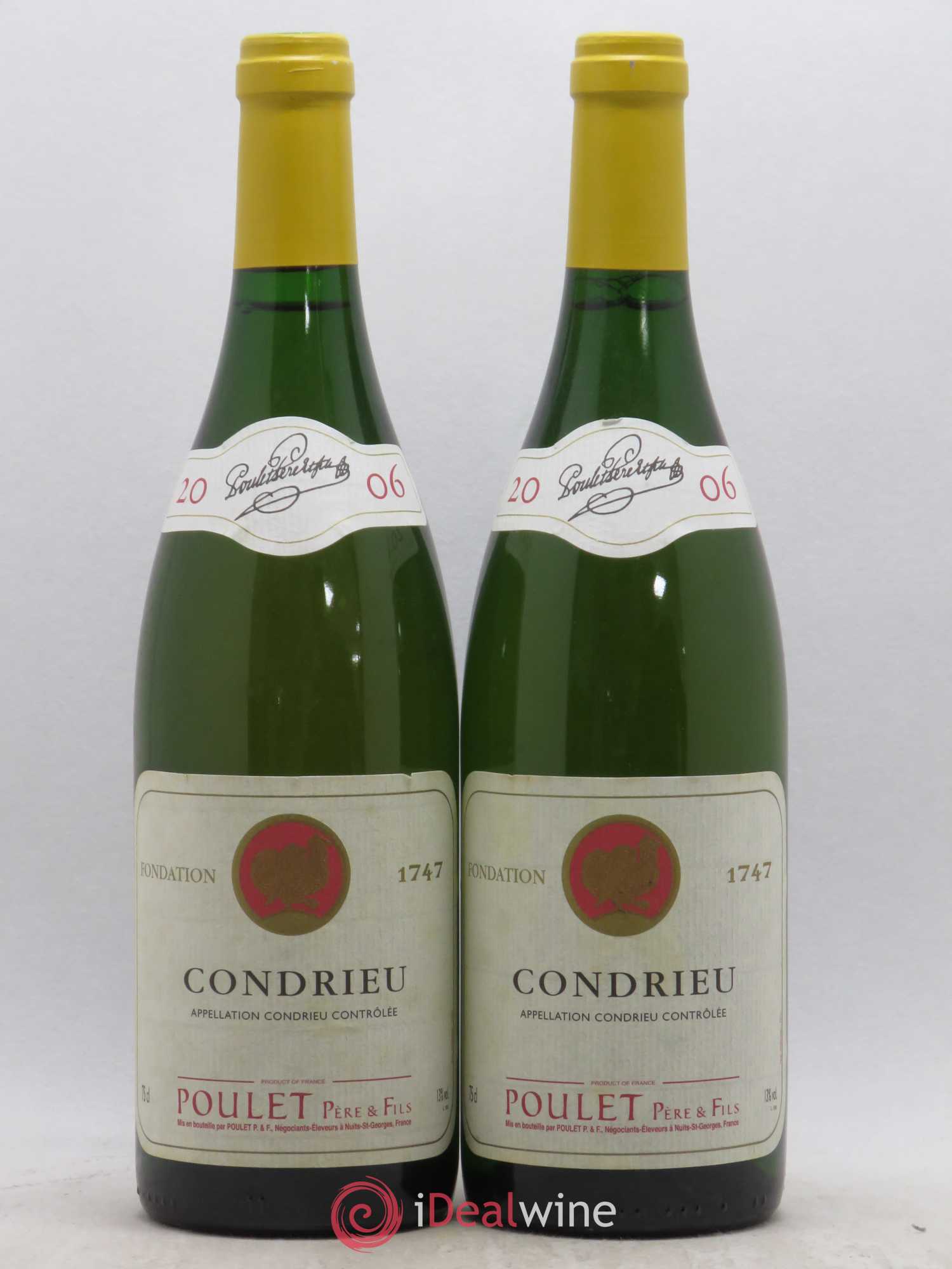 Condrieu Poulet Père & Fils 2006 - Posten von 2 Flaschen - 0