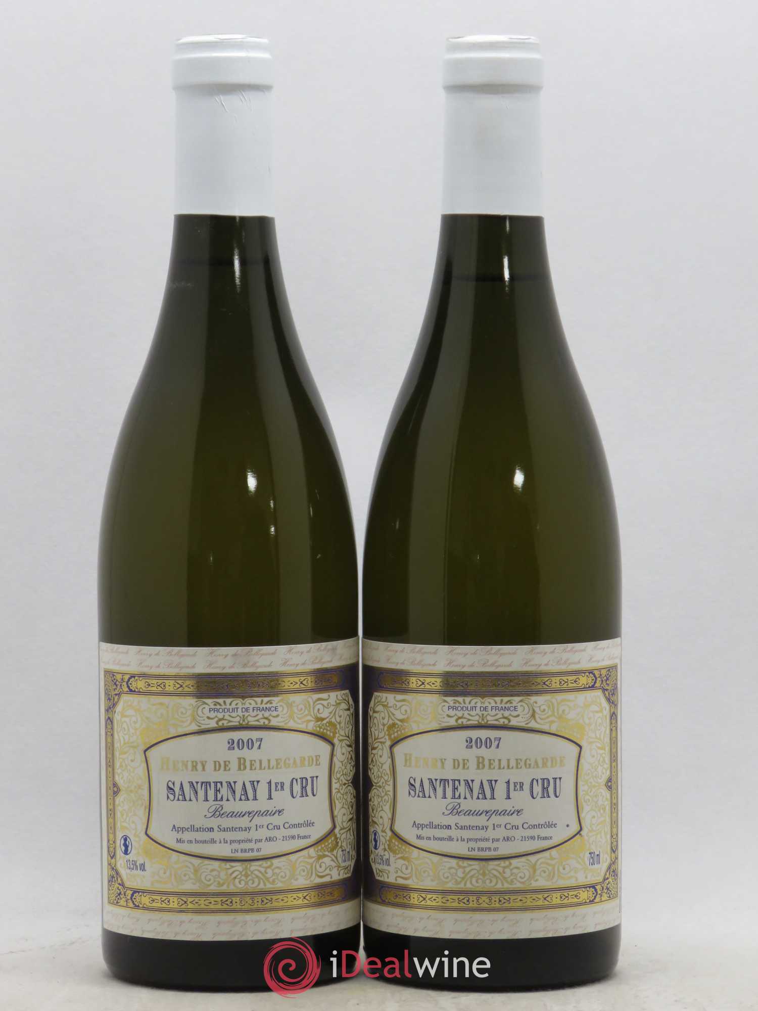 Santenay 1er Cru Beaurepaire Henri de Bellegarde 2007 - Posten von 2 Flaschen - 0