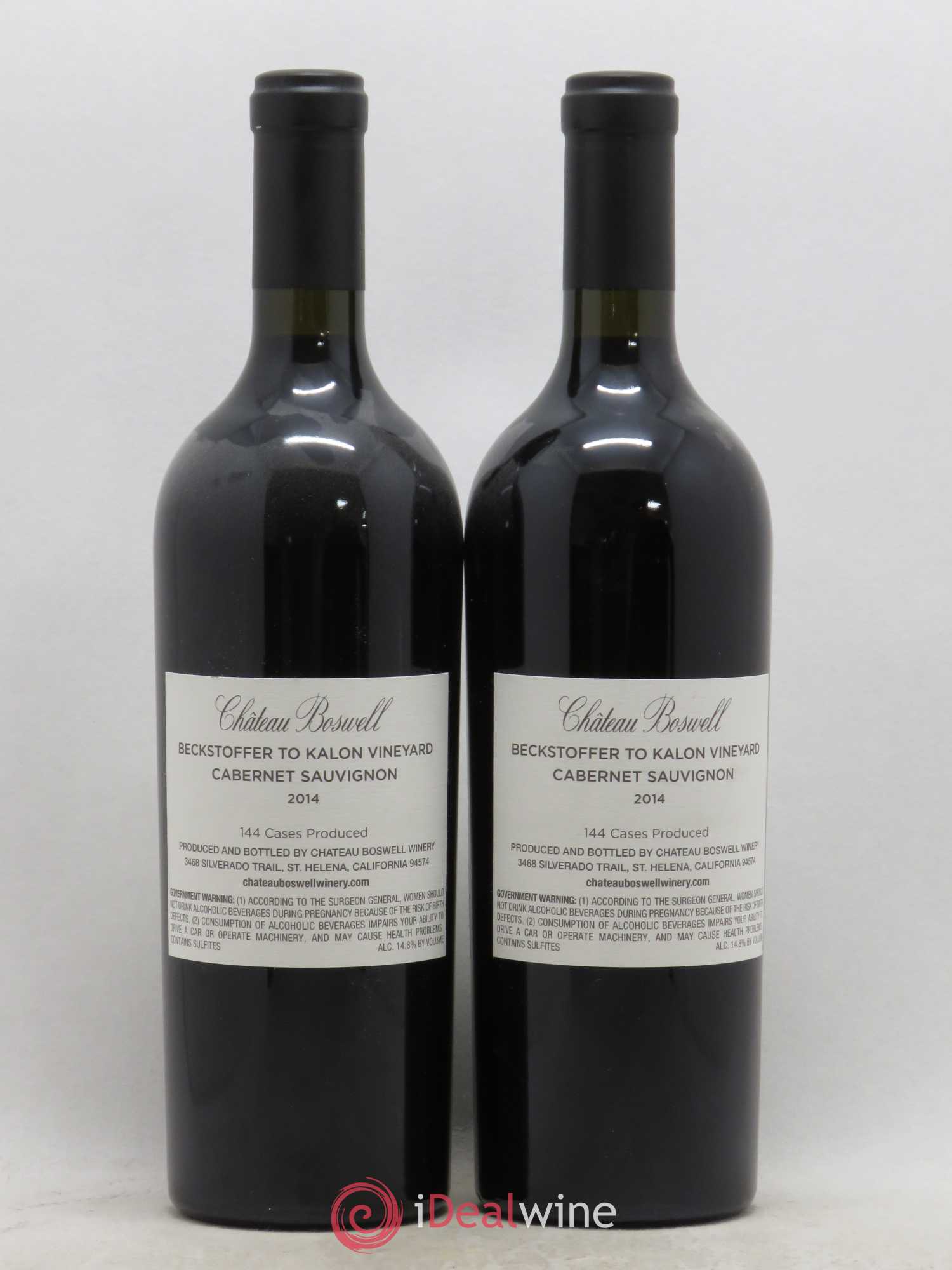 USA Californie Cabernet Sauvignon Château Boswell 2014 - Posten von 2 Flaschen - 1