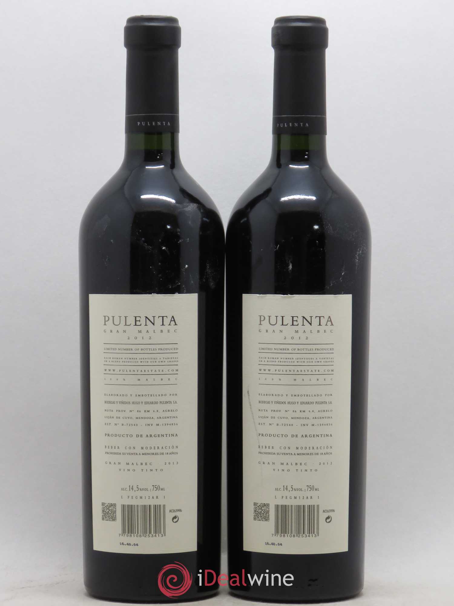 Mendoza Gran Malbec x Mendoza 2012 - Posten von 2 Flaschen - 1