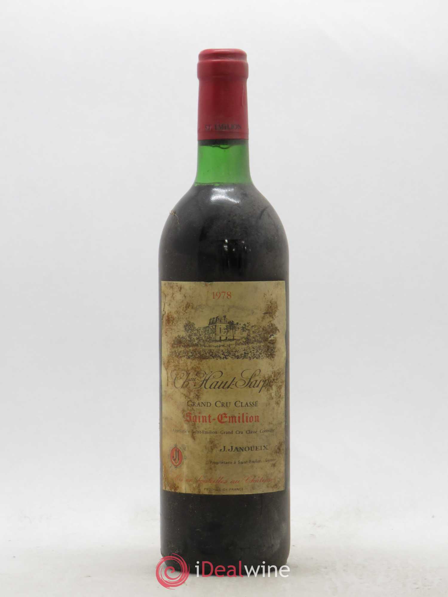 Château Haut Sarpe Grand Cru Classé 1978 - Lot de 1 bouteille - 0