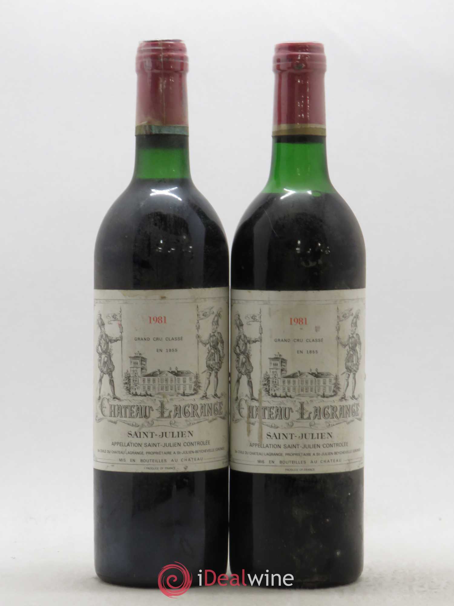 Château Lagrange 3ème Grand Cru Classé 1981 - Lot de 2 bouteilles - 0