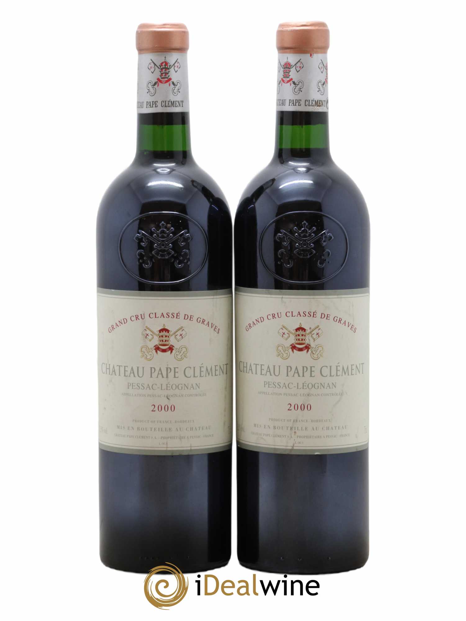 Château Pape Clément Cru Classé de Graves 2000 - Lot de 2 bouteilles - 0