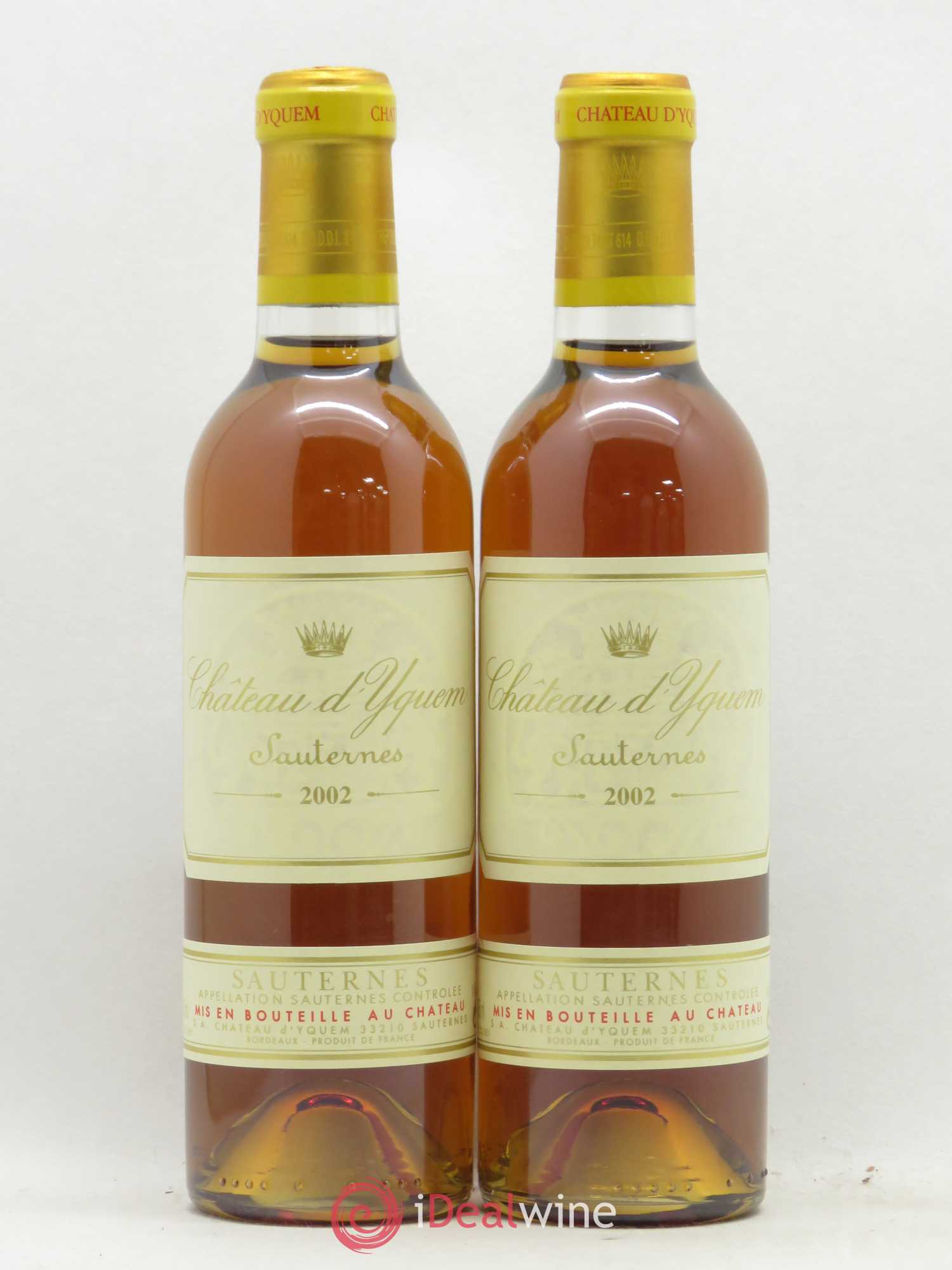 Château d' Yquem 1er Cru Classé Supérieur 2002 - Posten von 2 Demi-Flaschen - 0