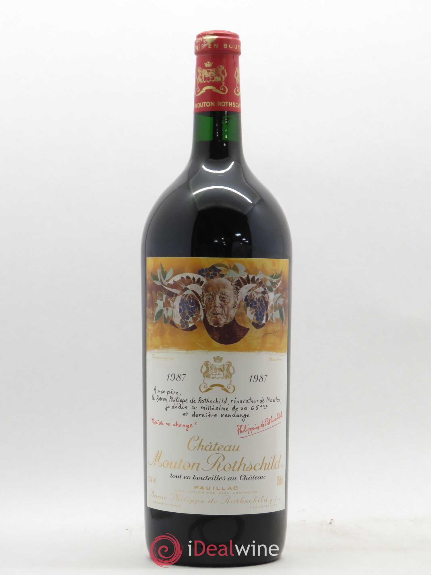 Acheter vin Château Mouton Rothschild 1er Grand Cru Classé 1987