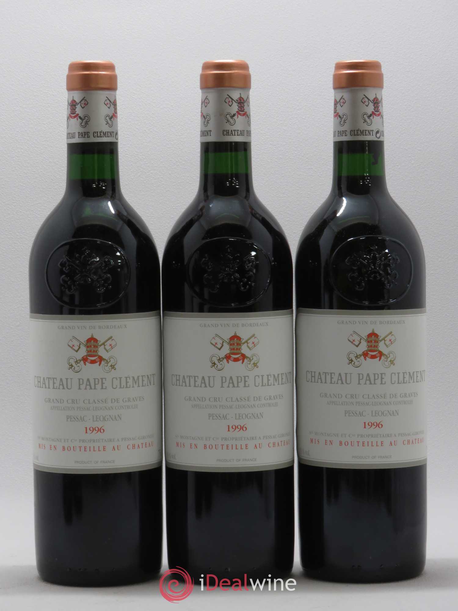 Château Pape Clément Cru Classé de Graves 1996 - Lot de 12 bouteilles - 2