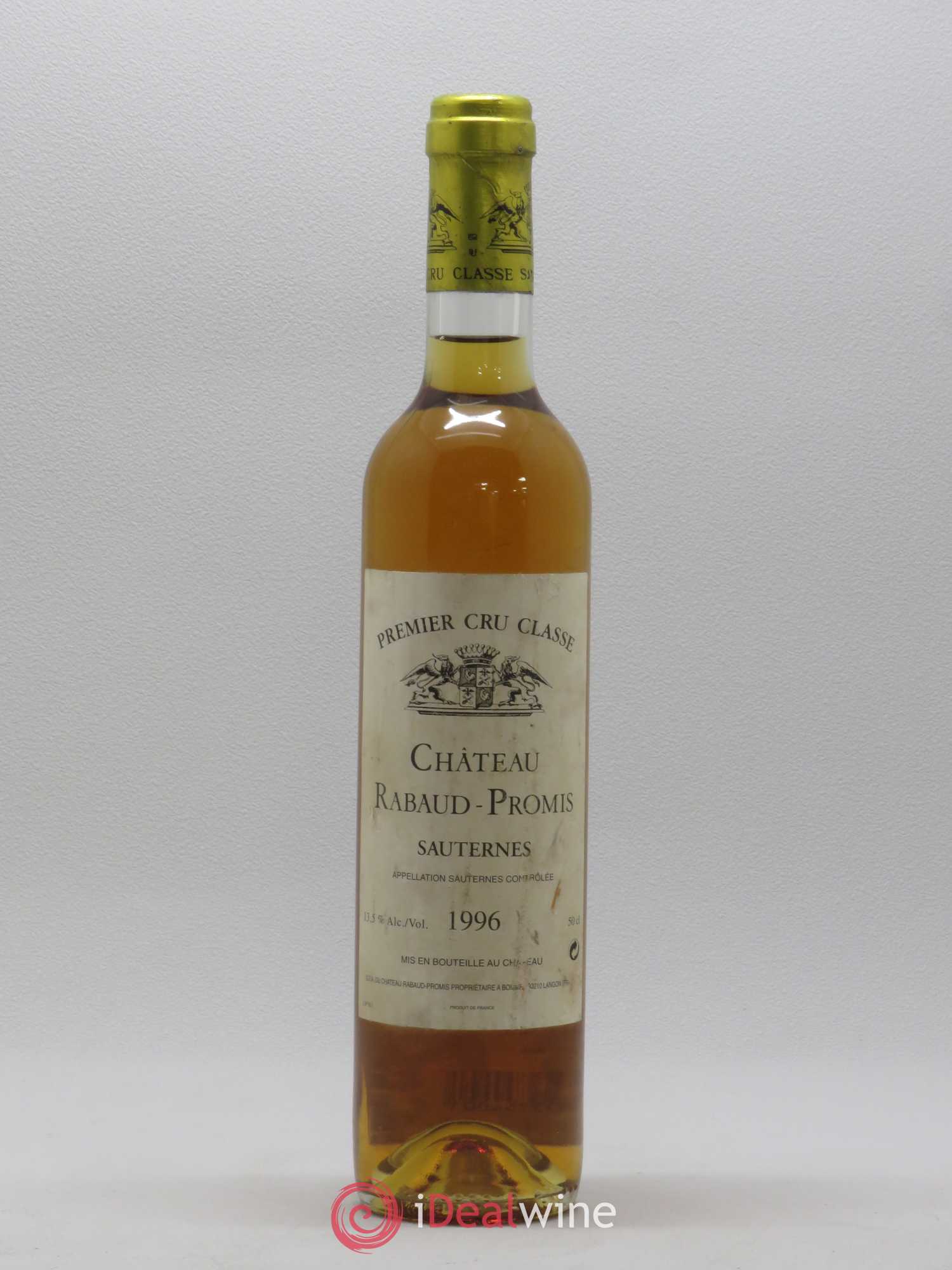 Château Rabaud Promis 1er Grand Cru Classé 1996 - Posten von 1 Flasche - 0