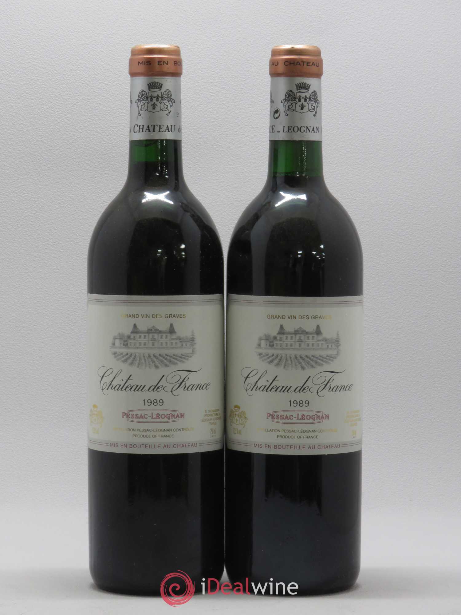 Château de France 1989 - Lot de 2 bouteilles - 0