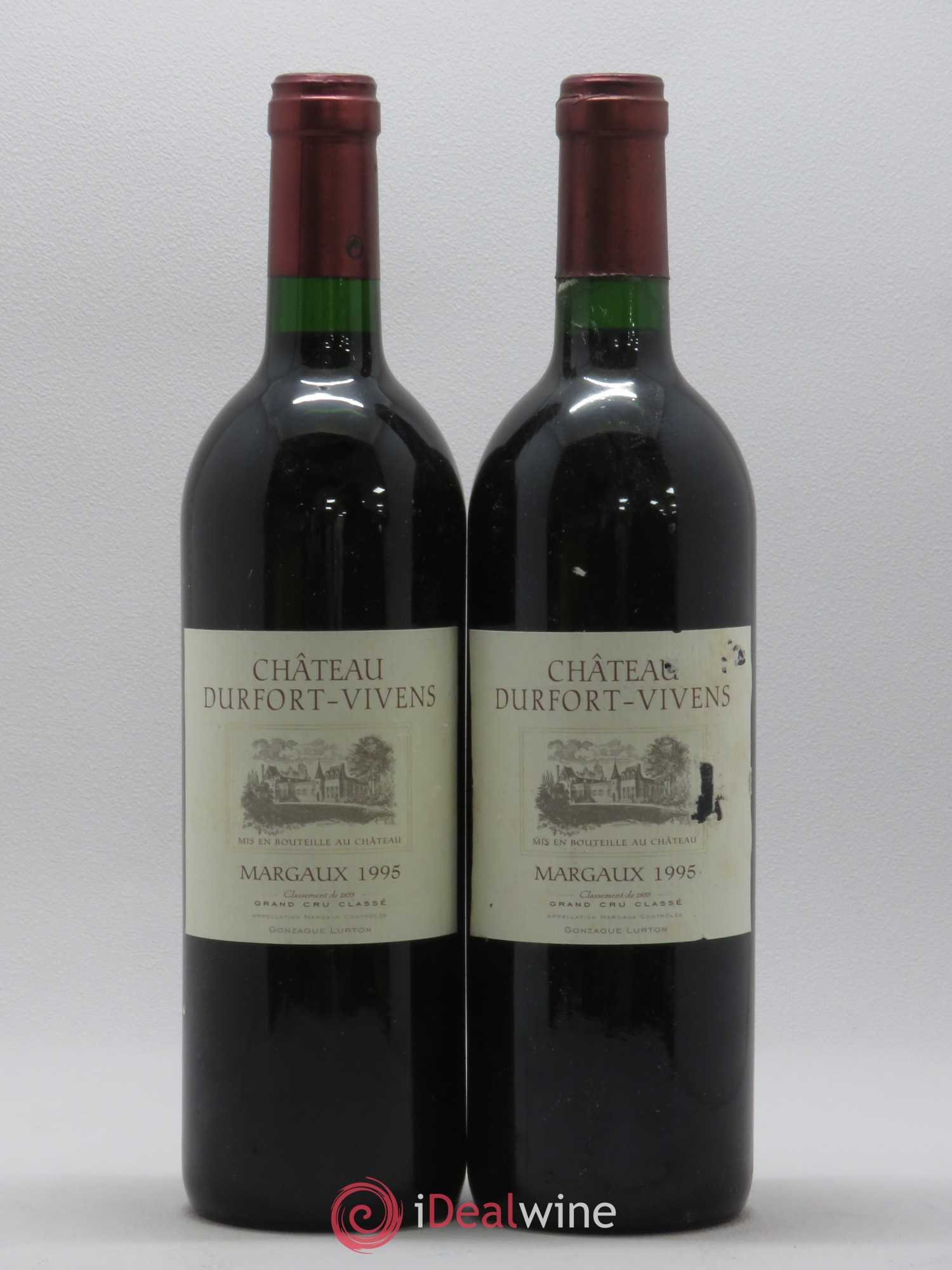 Château Durfort Vivens 2ème Grand Cru Classé 1995 - Lot de 2 bouteilles - 0