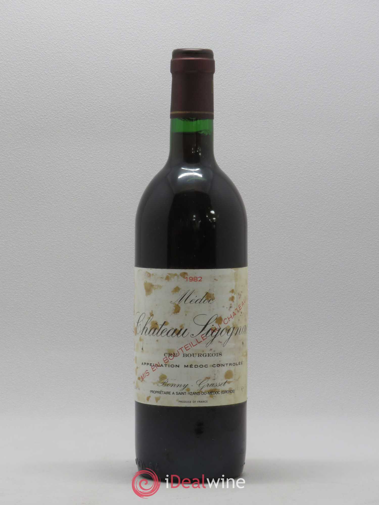 Château Sigognac Cru Bourgeois 1982 - Lot de 1 bouteille - 0