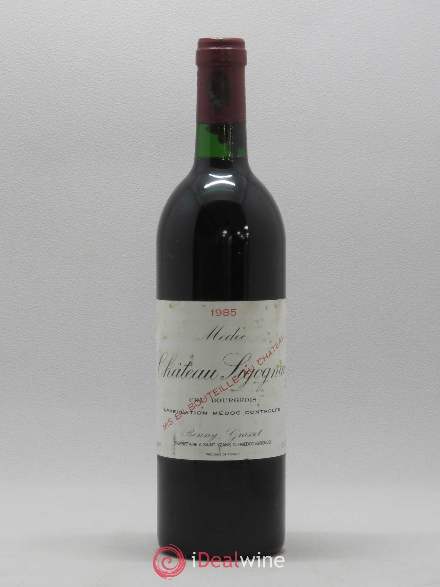 Château Sigognac Cru Bourgeois 1985 - Lot de 1 bouteille - 0