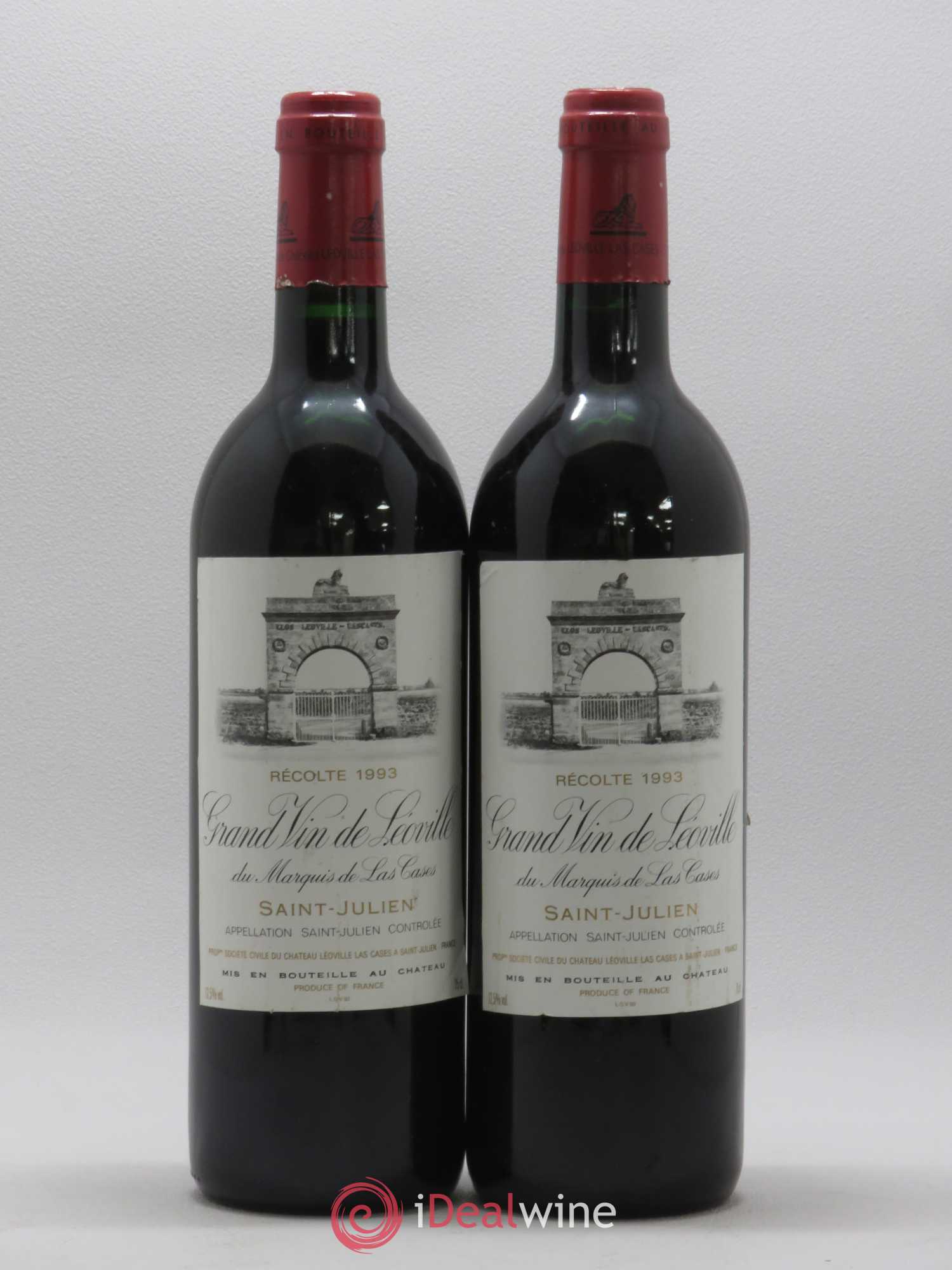 Château Léoville Las Cases 2ème Grand Cru Classé 1993 - Lot de 2 bouteilles - 0