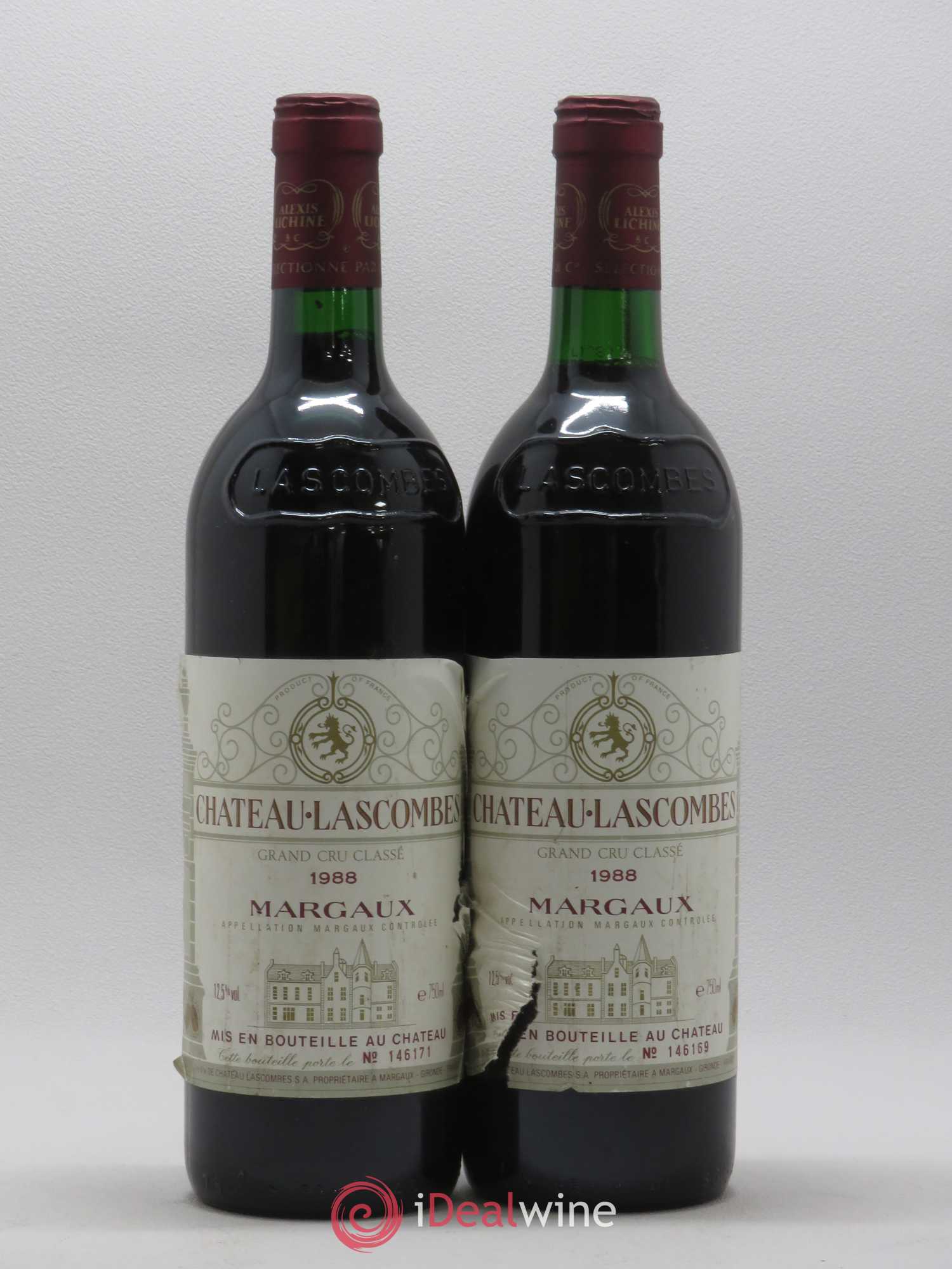 Château Lascombes 2ème Grand Cru Classé 1988 - Lot de 2 bouteilles - 0