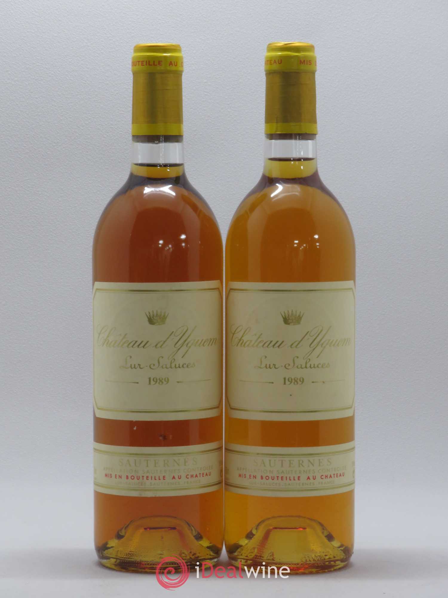 Château d' Yquem 1er Cru Classé Supérieur 1989 - Lotto di 2 bottiglie - 0