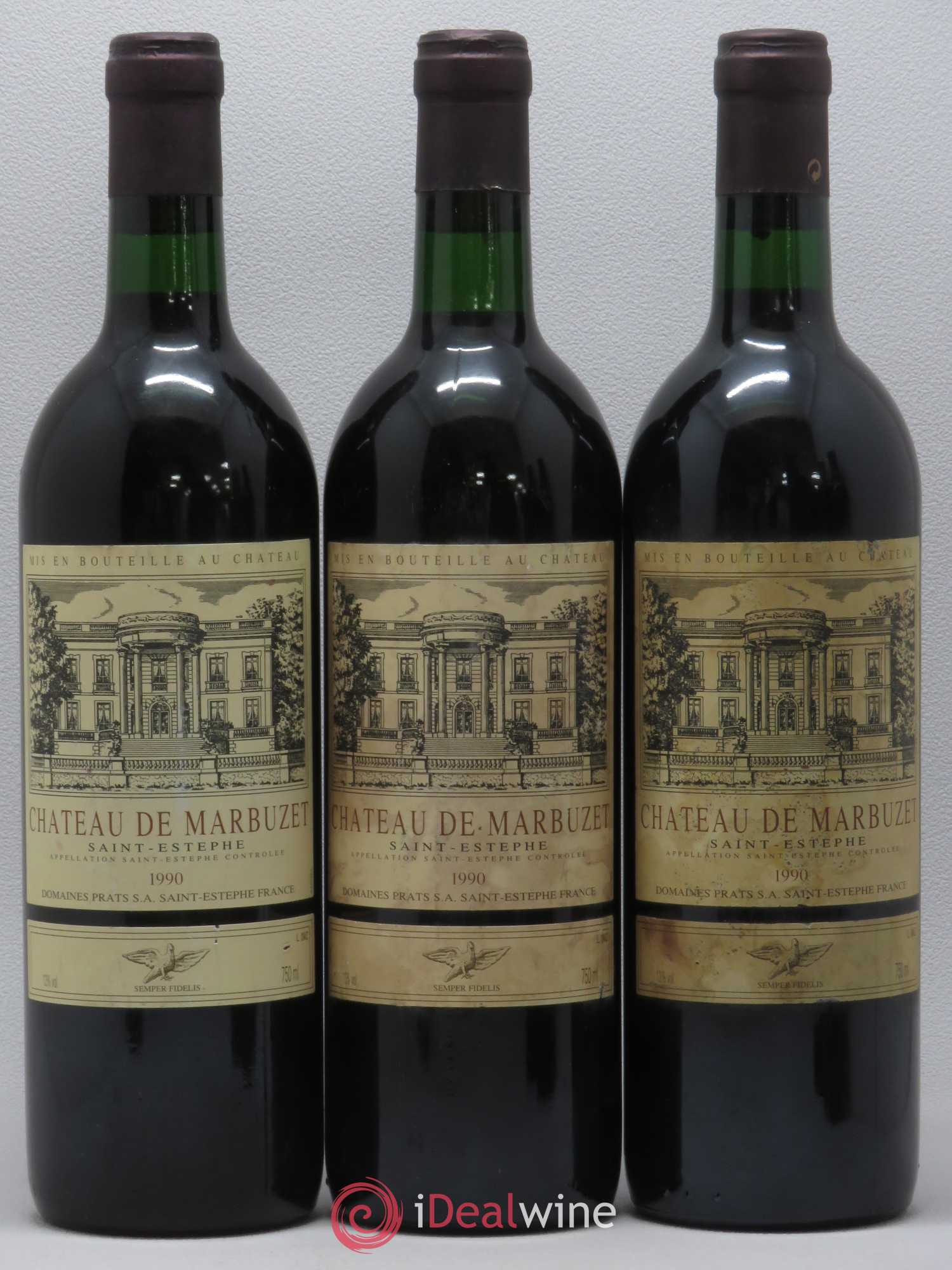 Château de Marbuzet Cru Bourgeois 1990 - Lot de 6 bouteilles - 1