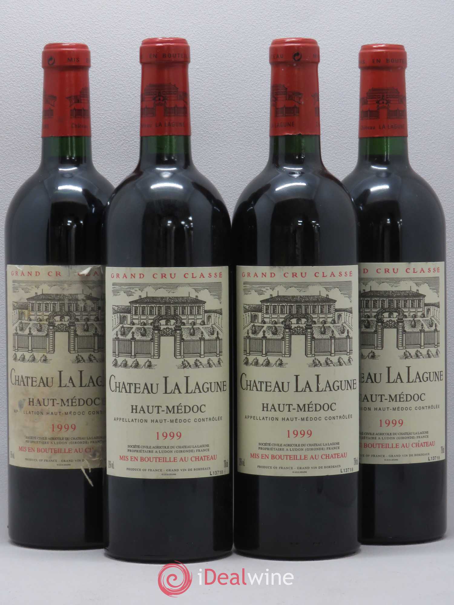 Château la Lagune 3ème Grand Cru Classé 1999 - Lot de 4 bouteilles - 0