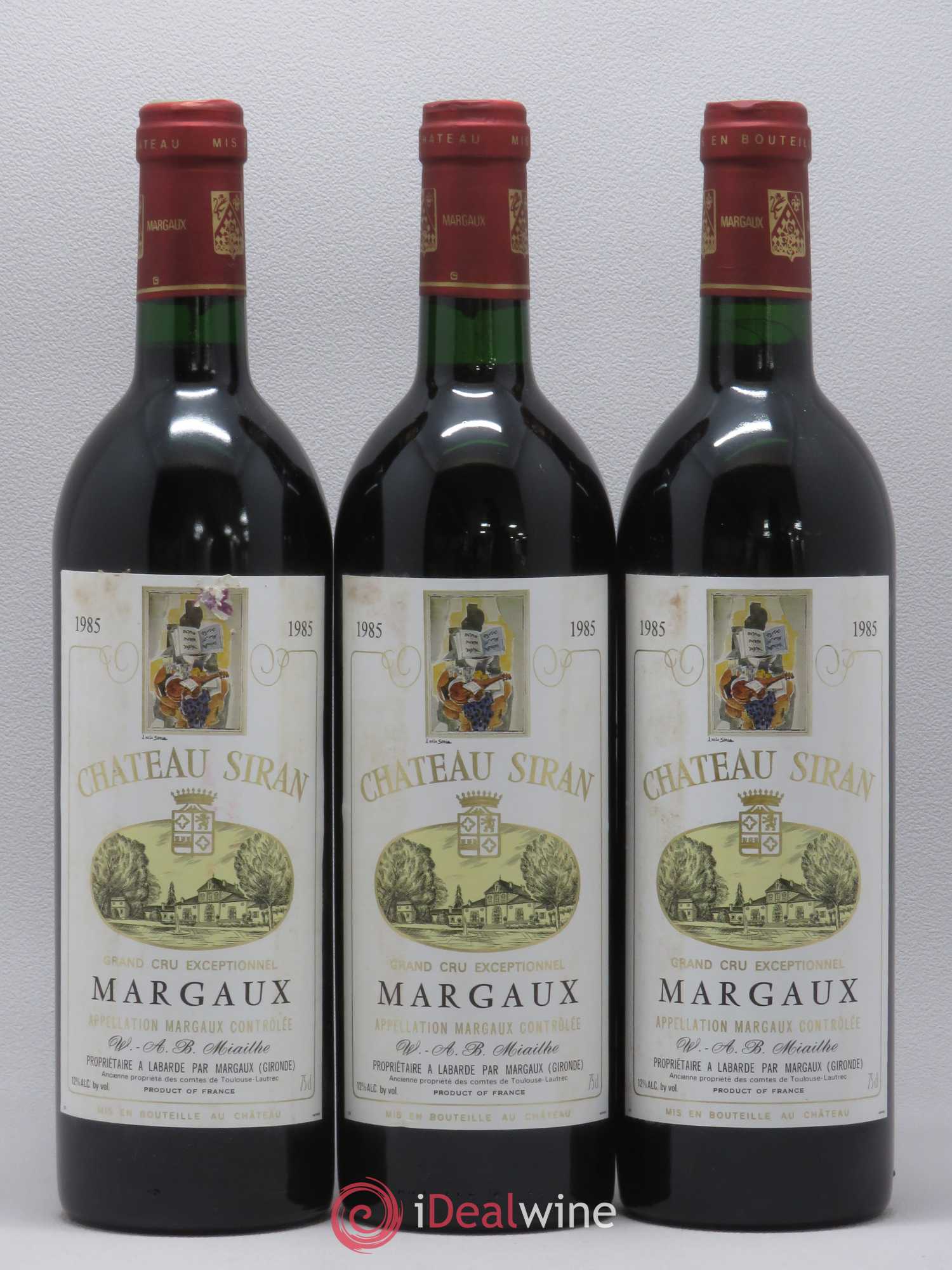 Château Siran 1985 - Lot de 3 bouteilles - 0