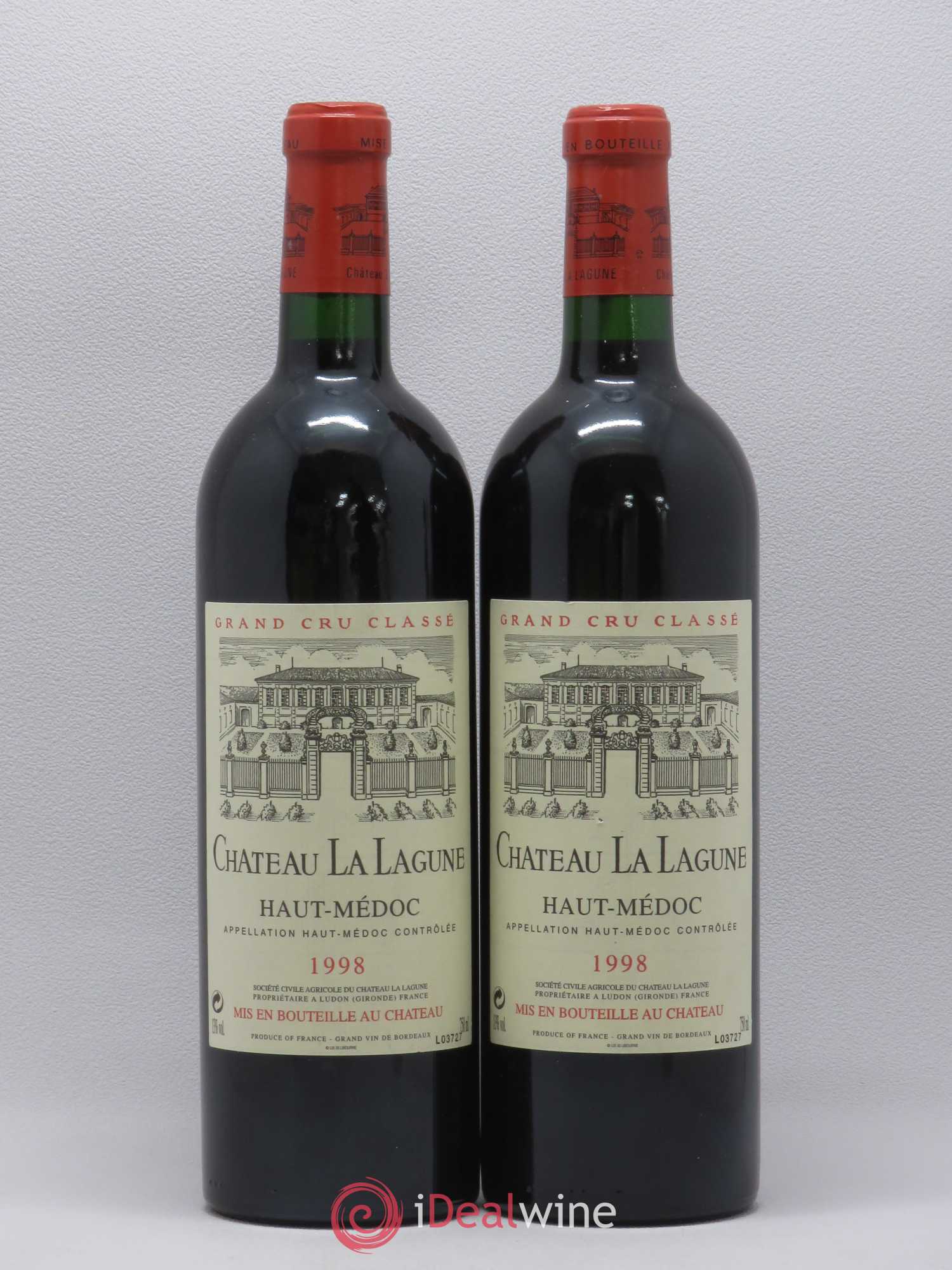 Château la Lagune 3ème Grand Cru Classé 1998 - Lot de 2 bouteilles - 0