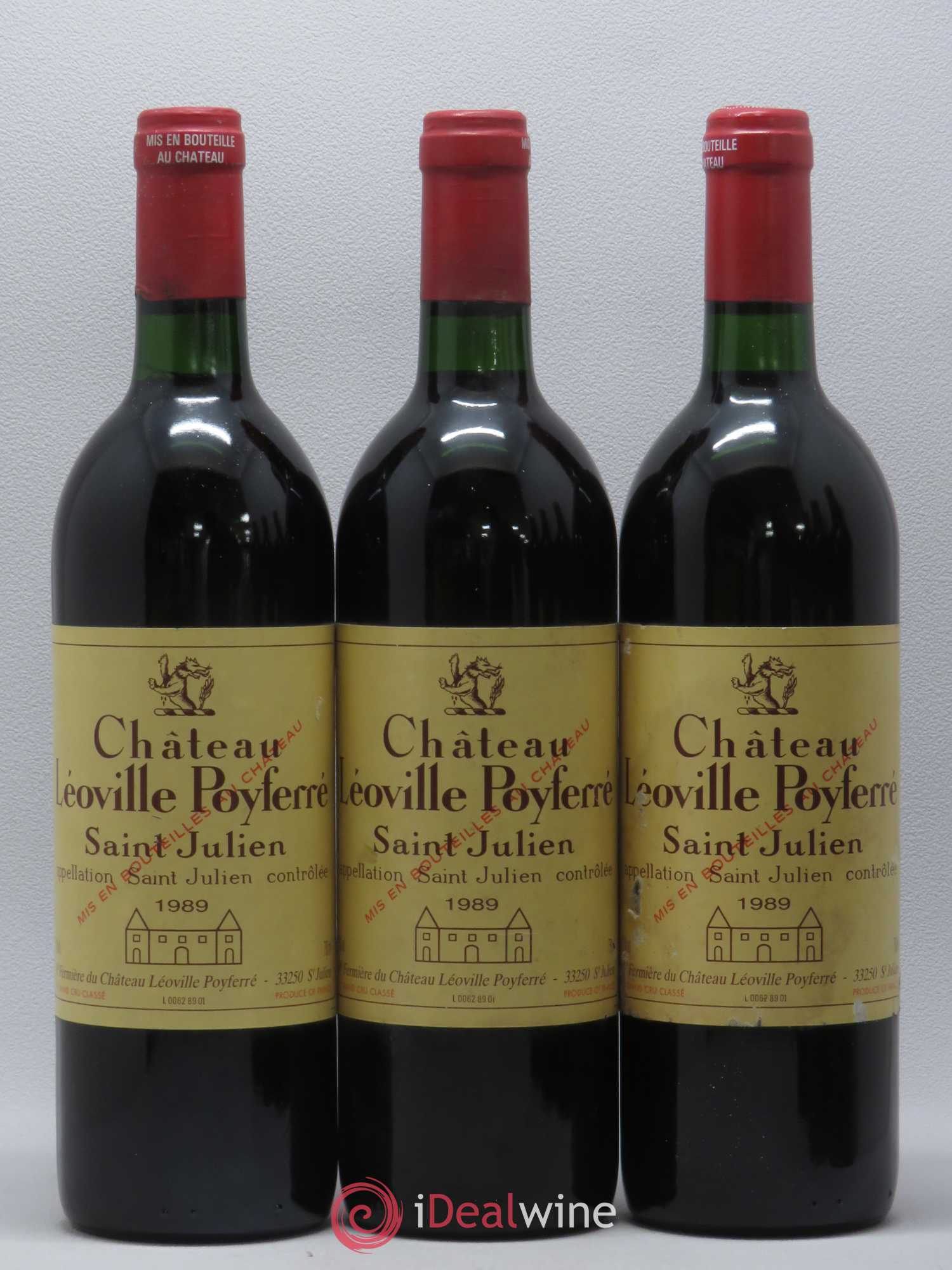Château Léoville Poyferré 2ème Grand Cru Classé 1989 - Lot de 6 bouteilles - 1