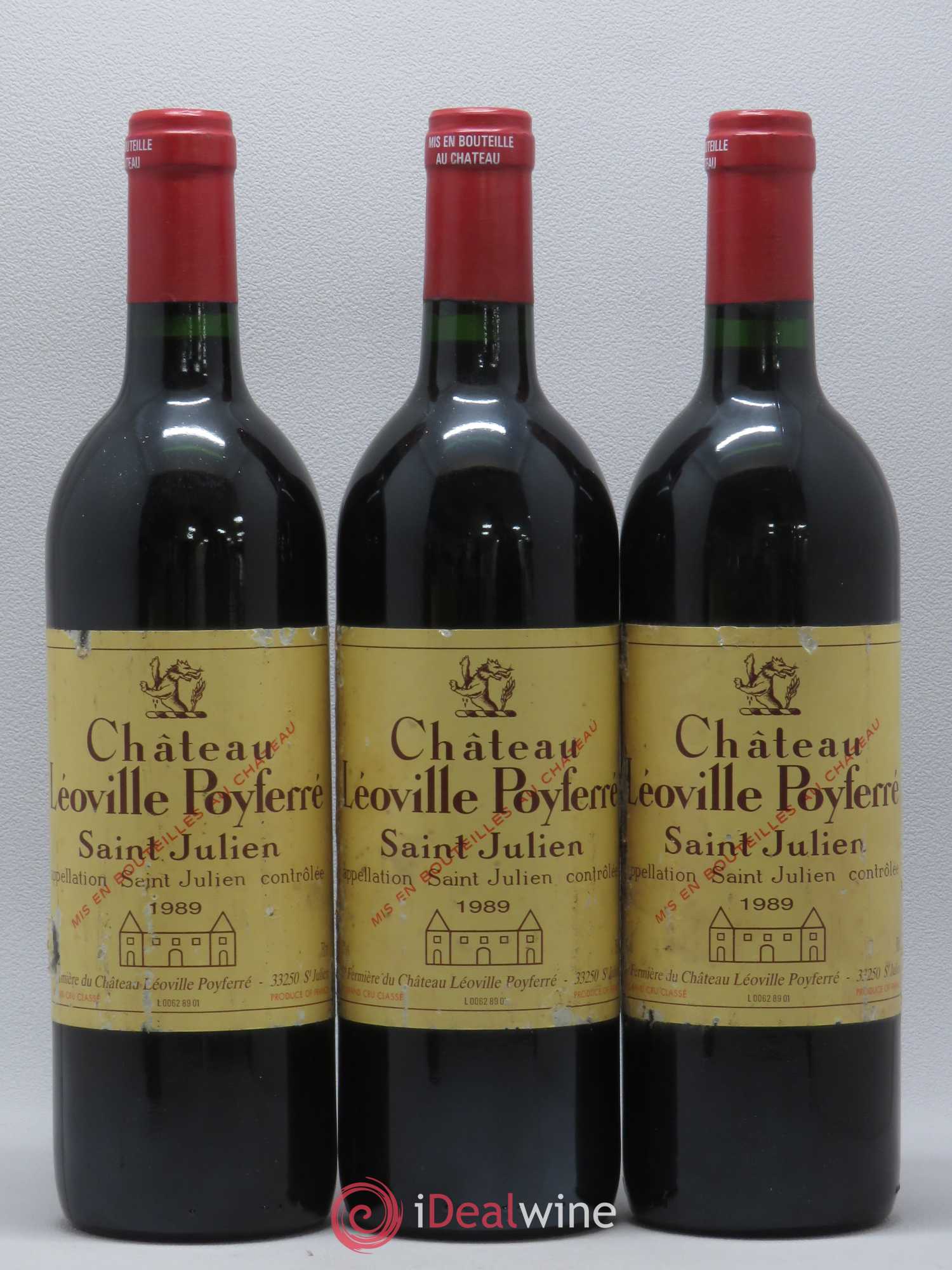Château Léoville Poyferré 2ème Grand Cru Classé 1989 - Lot de 6 bouteilles - 2