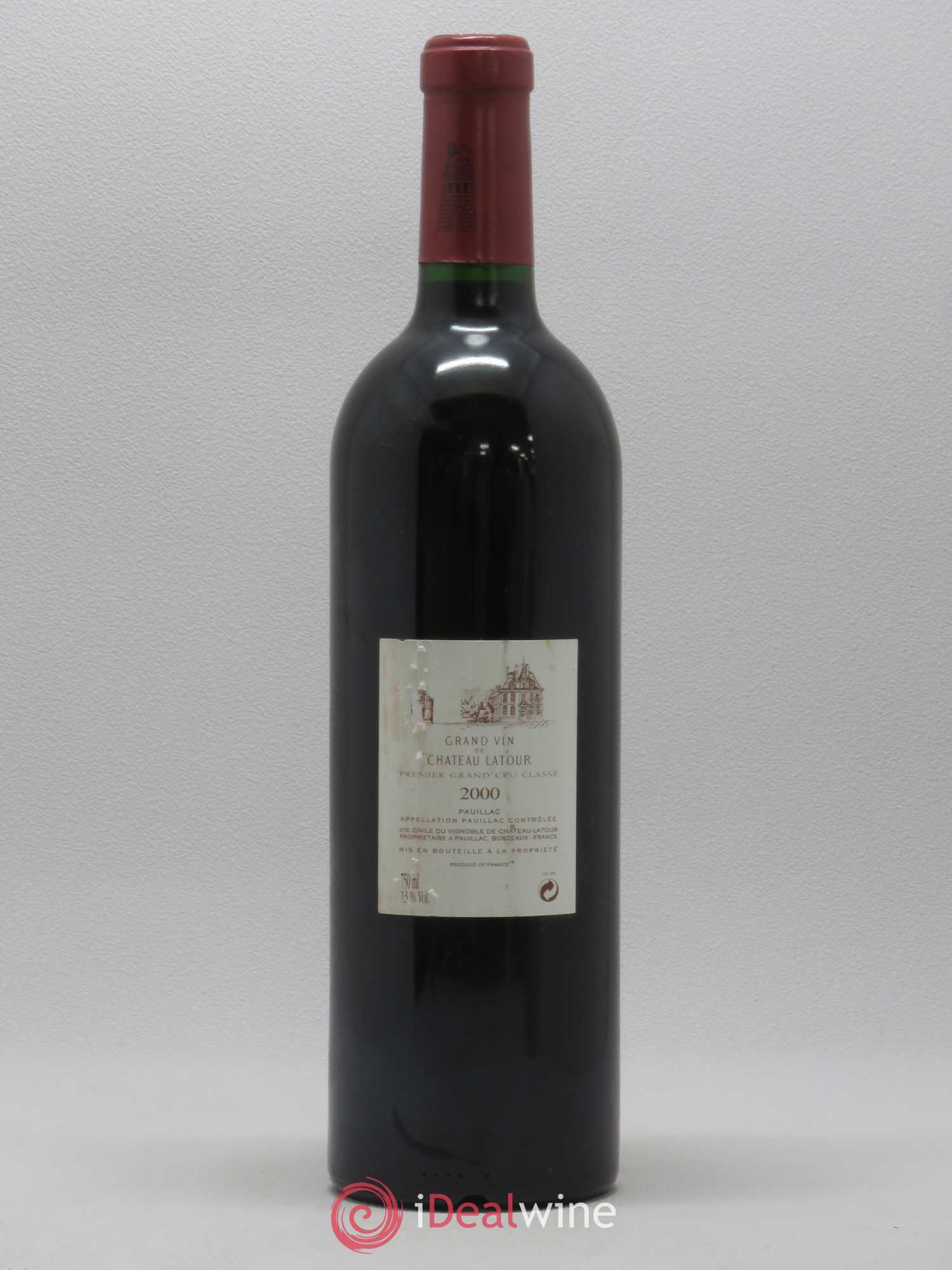 Château Latour 1er Grand Cru Classé 2000 - Lot de 1 bouteille - 1