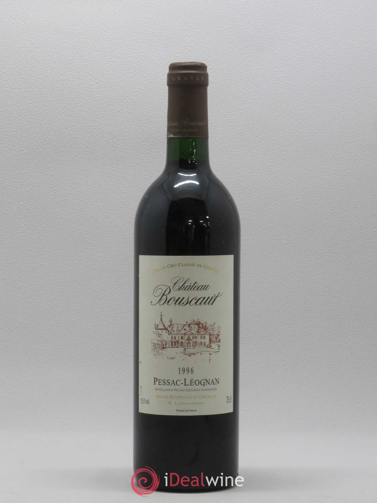 Château Bouscaut Cru Classé de Graves 1996 - Lot de 1 bouteille - 0