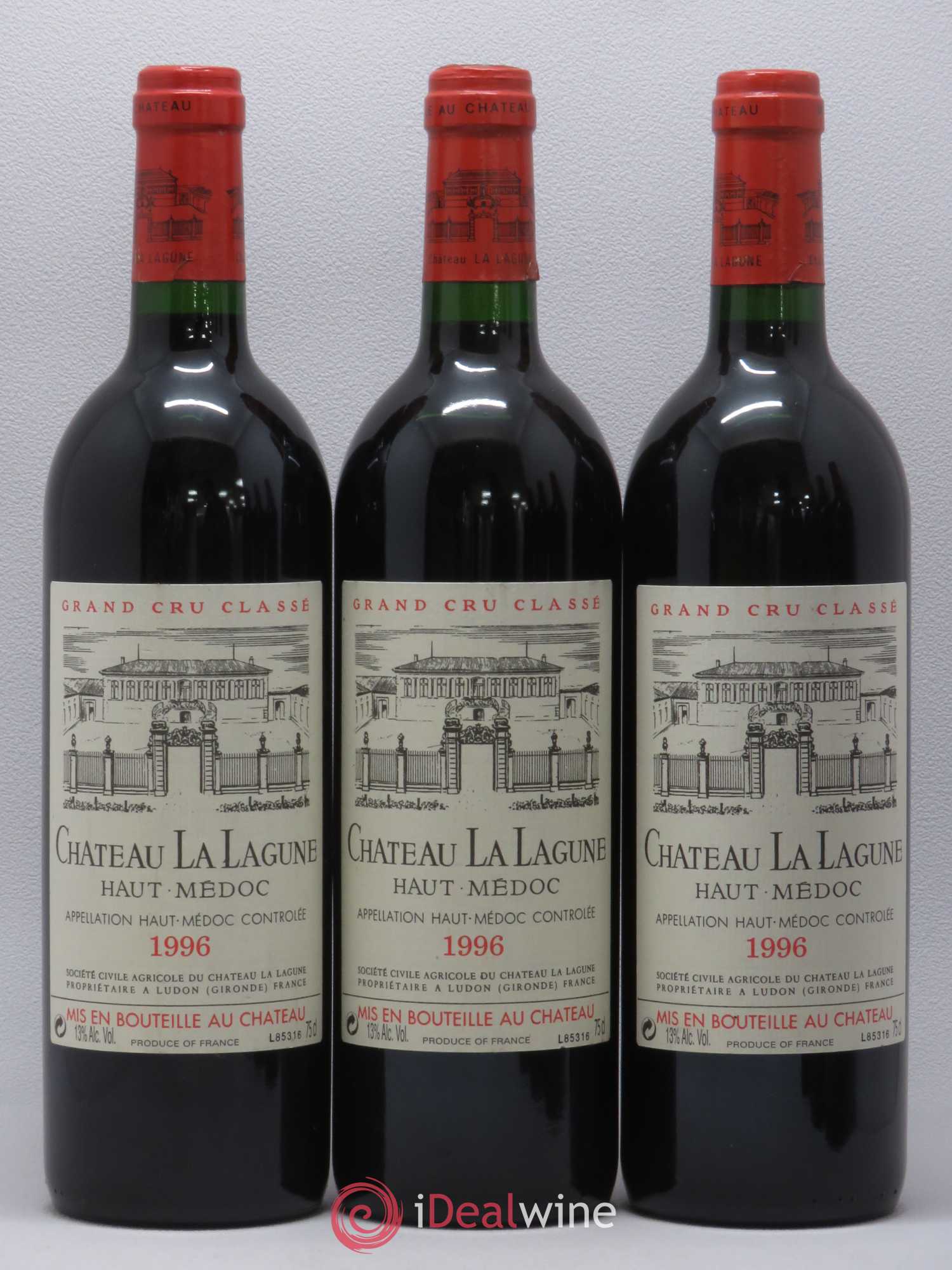 Château la Lagune 3ème Grand Cru Classé 1996 - Lot de 6 bouteilles - 1