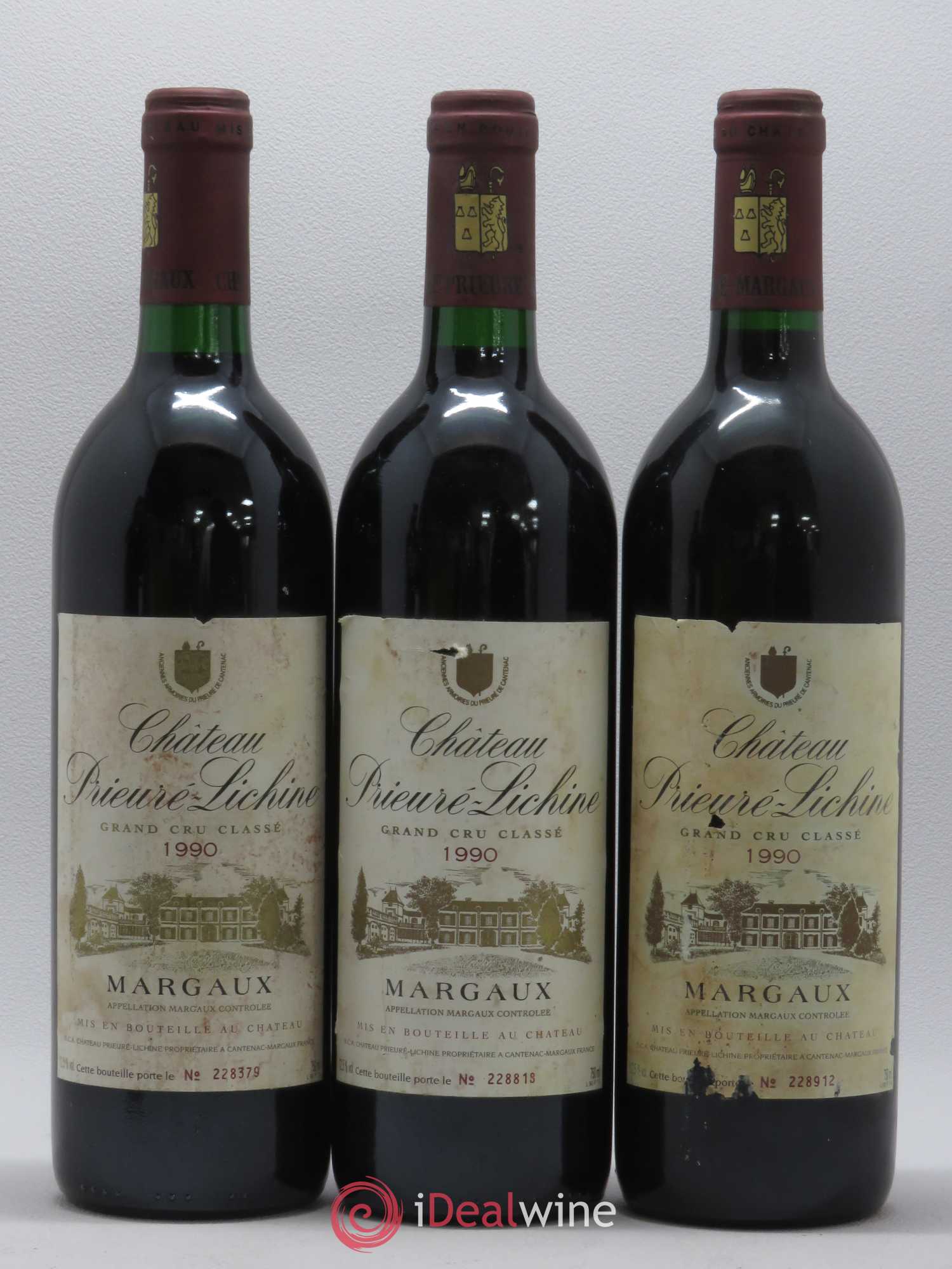 Château Prieuré Lichine 4ème Grand Cru Classé 1990 - Lot de 6 bouteilles - 1
