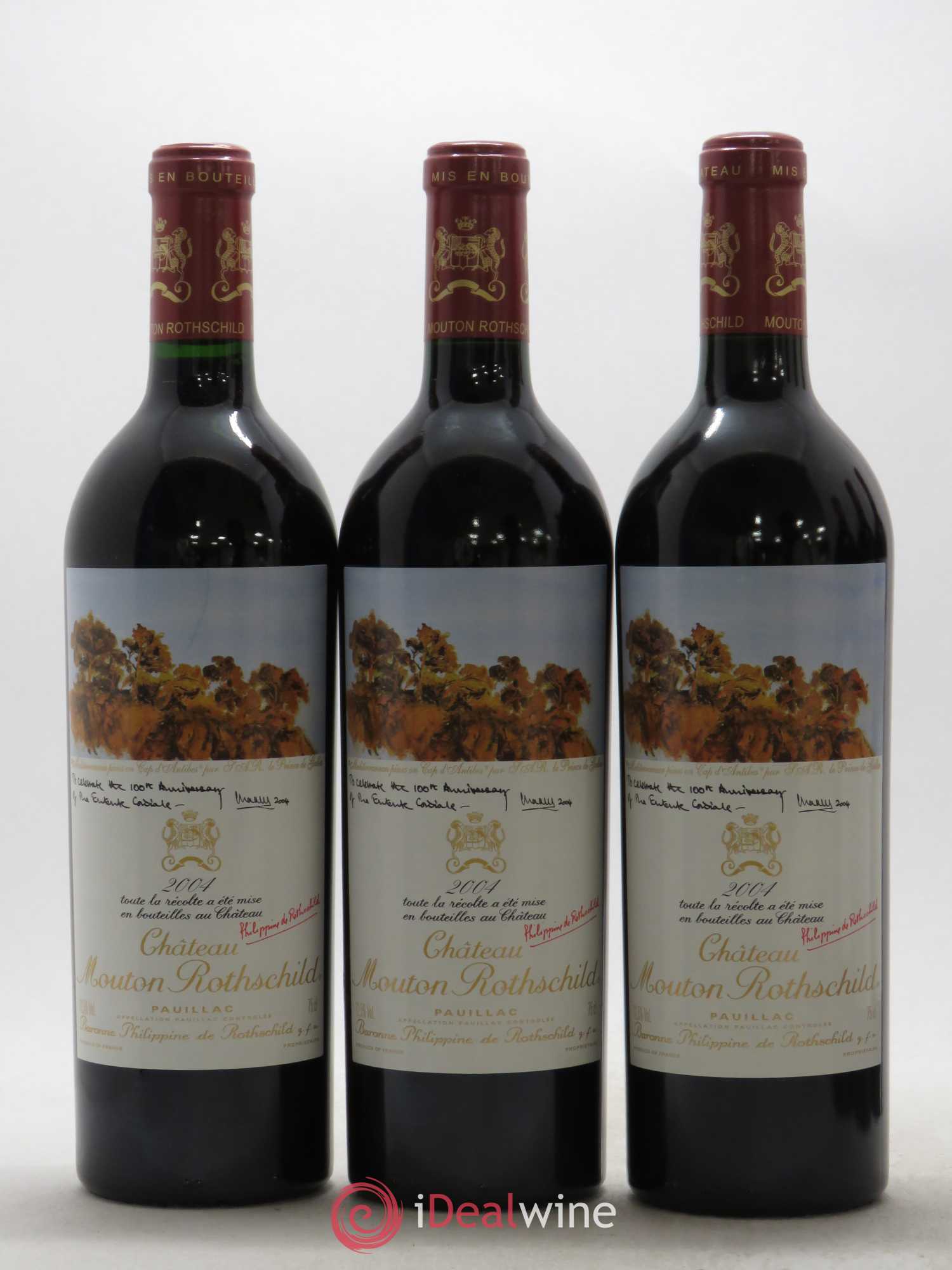 Château Mouton Rothschild 1er Grand Cru Classé 2004 - Lot de 6 bouteilles - 1