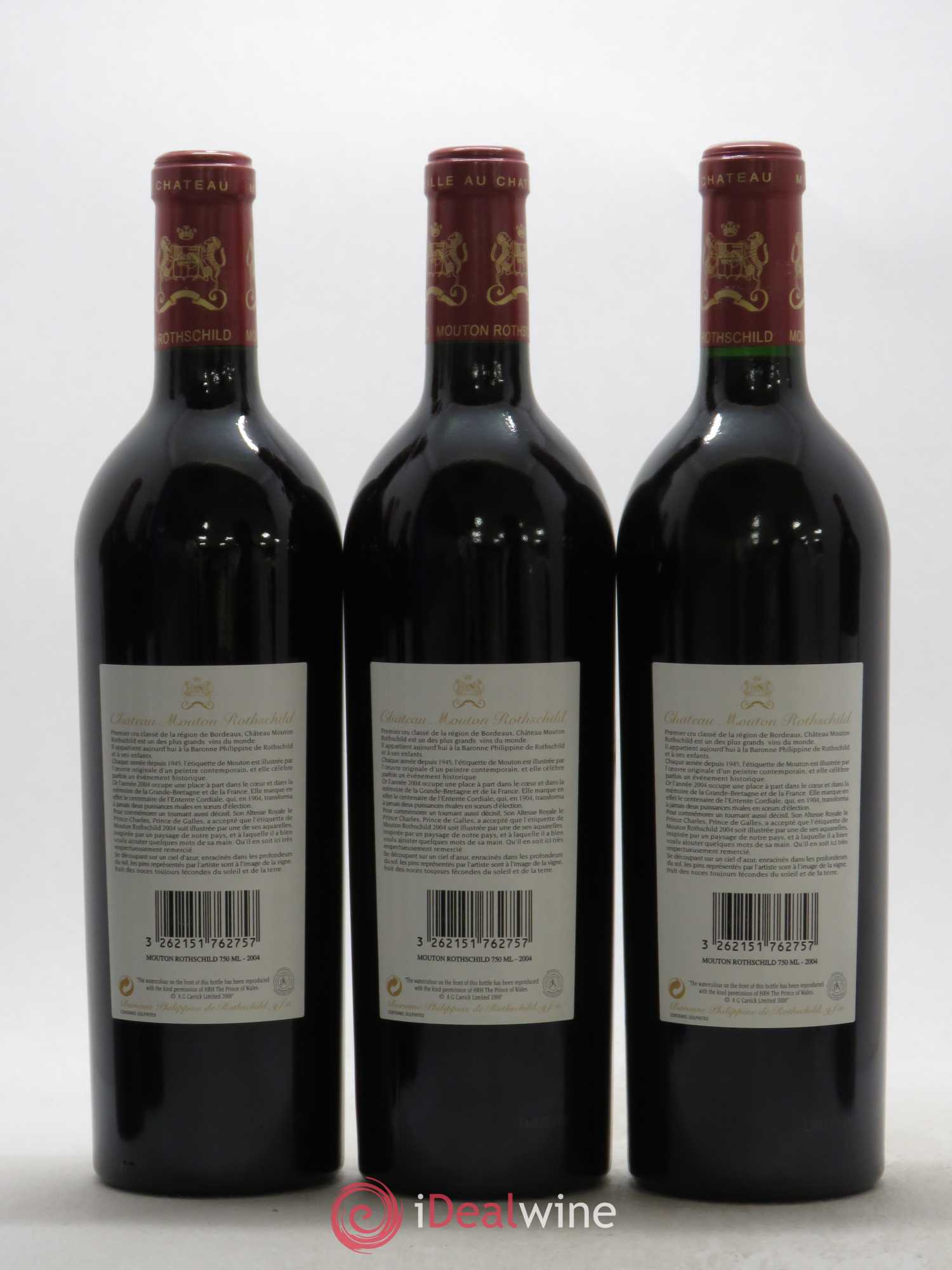 Château Mouton Rothschild 1er Grand Cru Classé 2004 - Lot de 6 bouteilles - 4