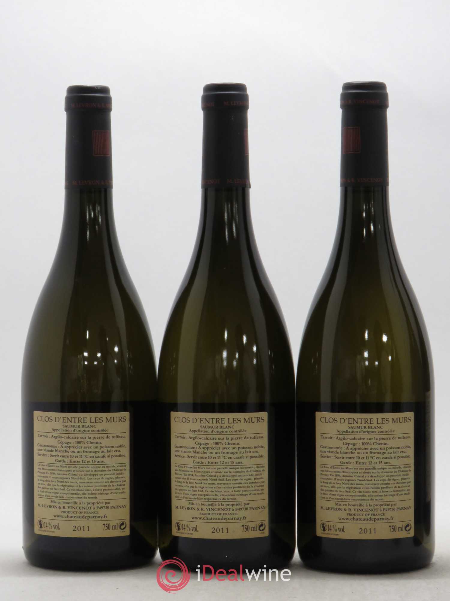 Saumur Le Clos entre les Murs Château de Parnay 2011 - Lot de 6 bouteilles - 4