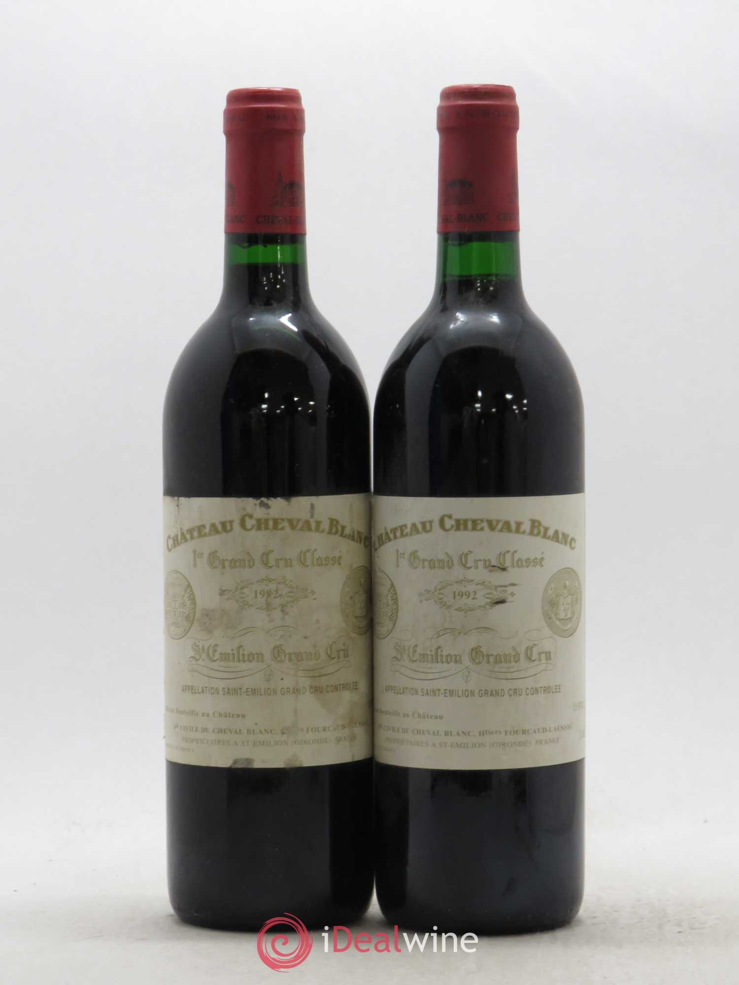 Château Cheval Blanc 1er Grand Cru Classé A 1992 - Lot de 2 bouteilles - 0