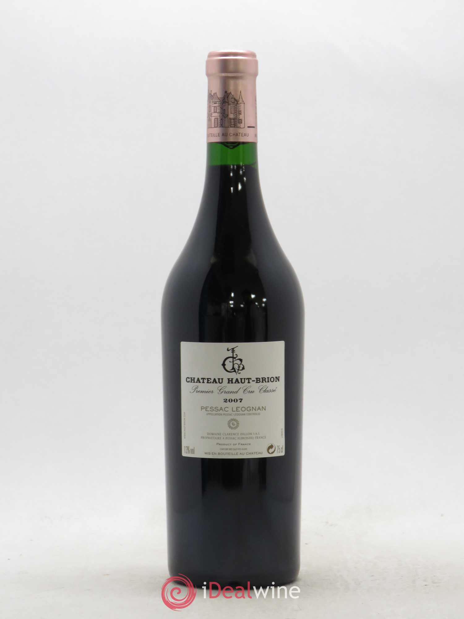 Château Haut Brion 1er Grand Cru Classé 2007 - Lot de 1 bouteille - 1