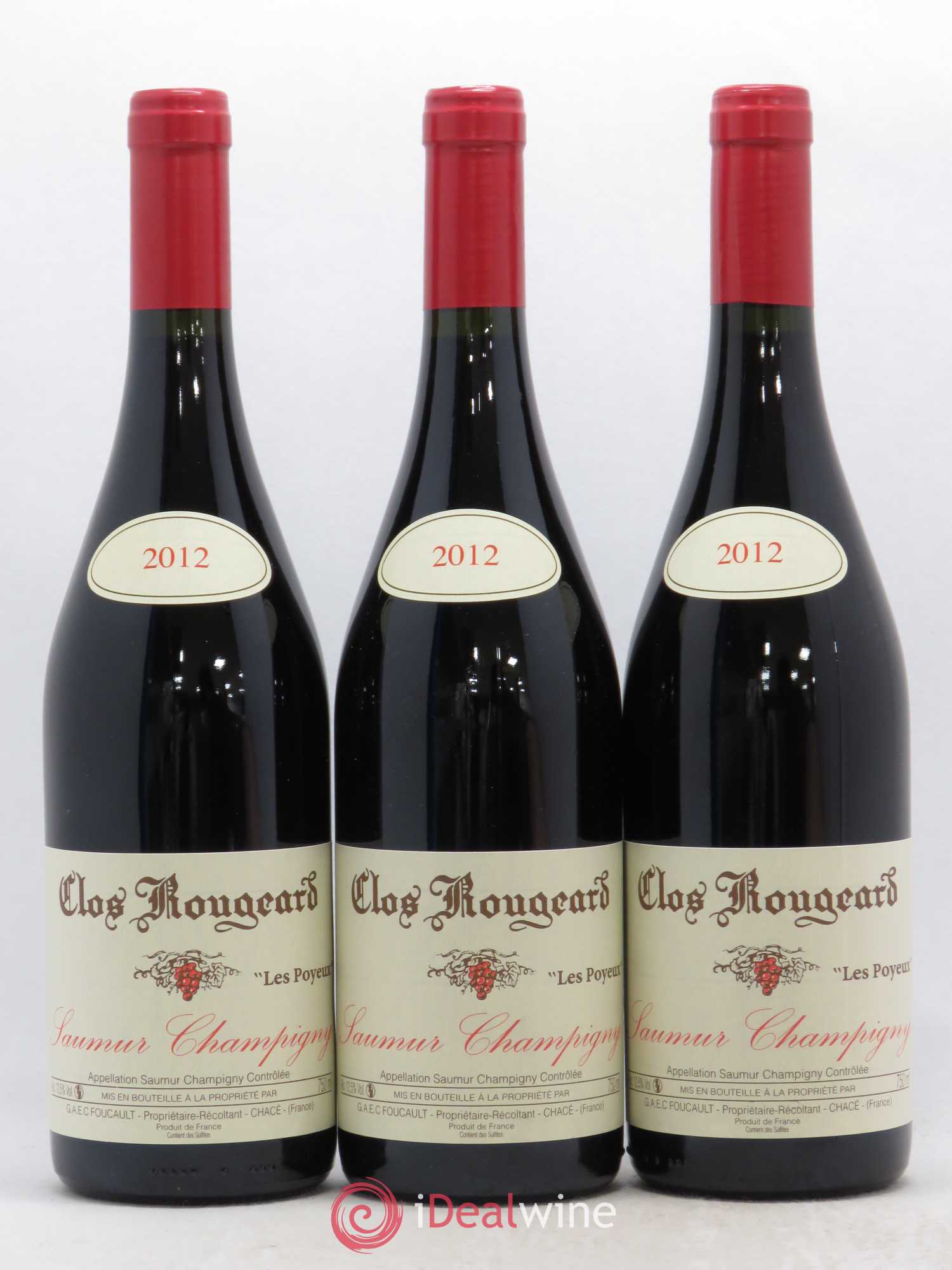 Saumur-Champigny Les Poyeux Clos Rougeard 2012 - Lot de 3 bouteilles - 0