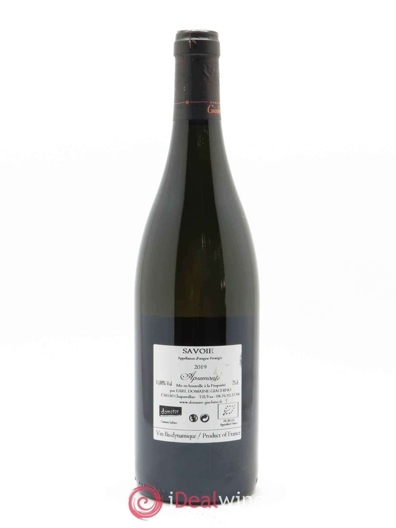 Vin de Savoie Apremont Giachino 2019 - Lot de 1 bouteille - 1