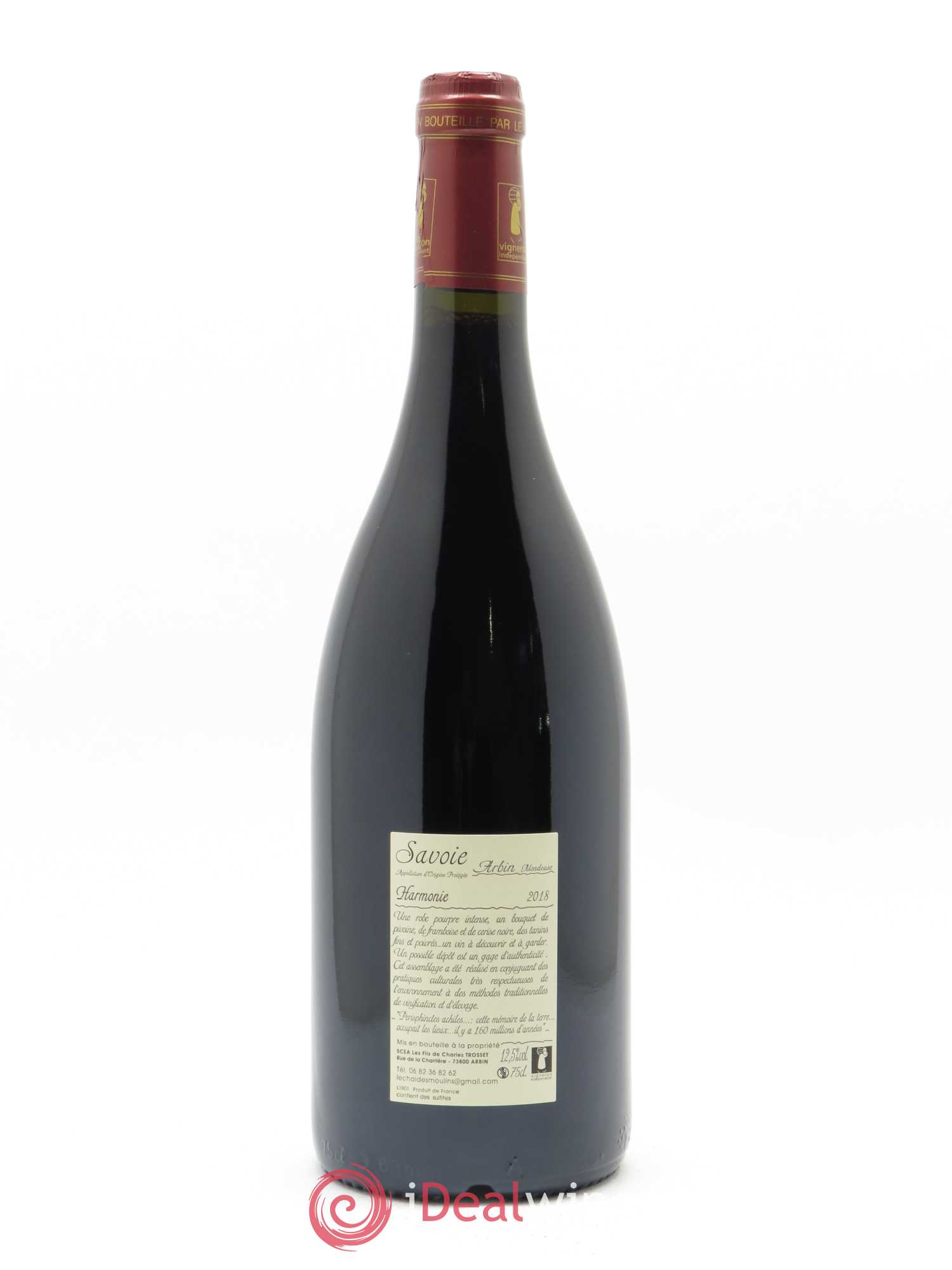 Vin de Savoie Arbin Harmonie Trosset 2018 - Lot de 1 bouteille - 1