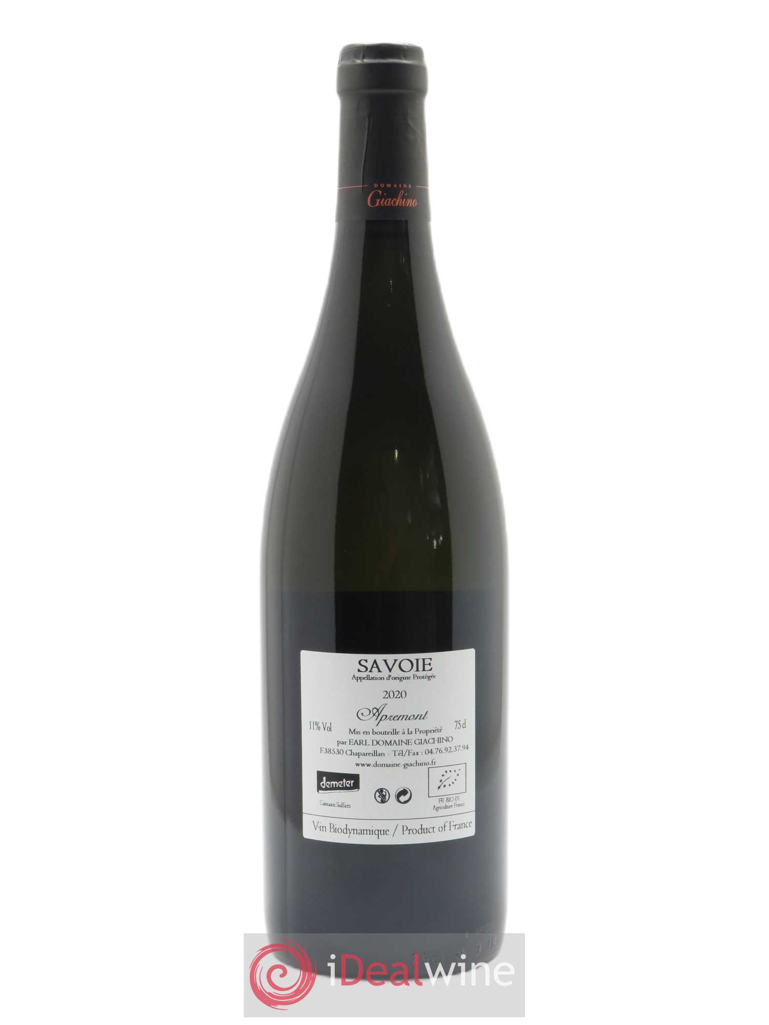 Vin de Savoie Apremont Giachino 2020 - Lot de 1 bouteille - 1